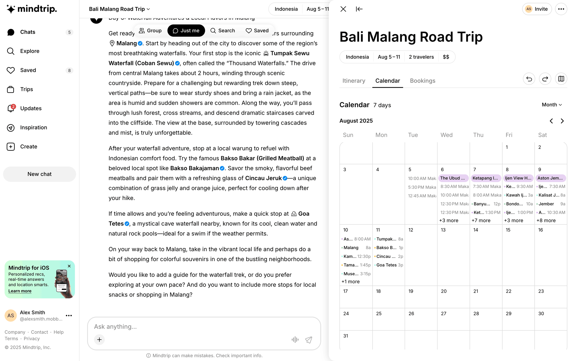 Mindtrip Web AI interface screenshot 19