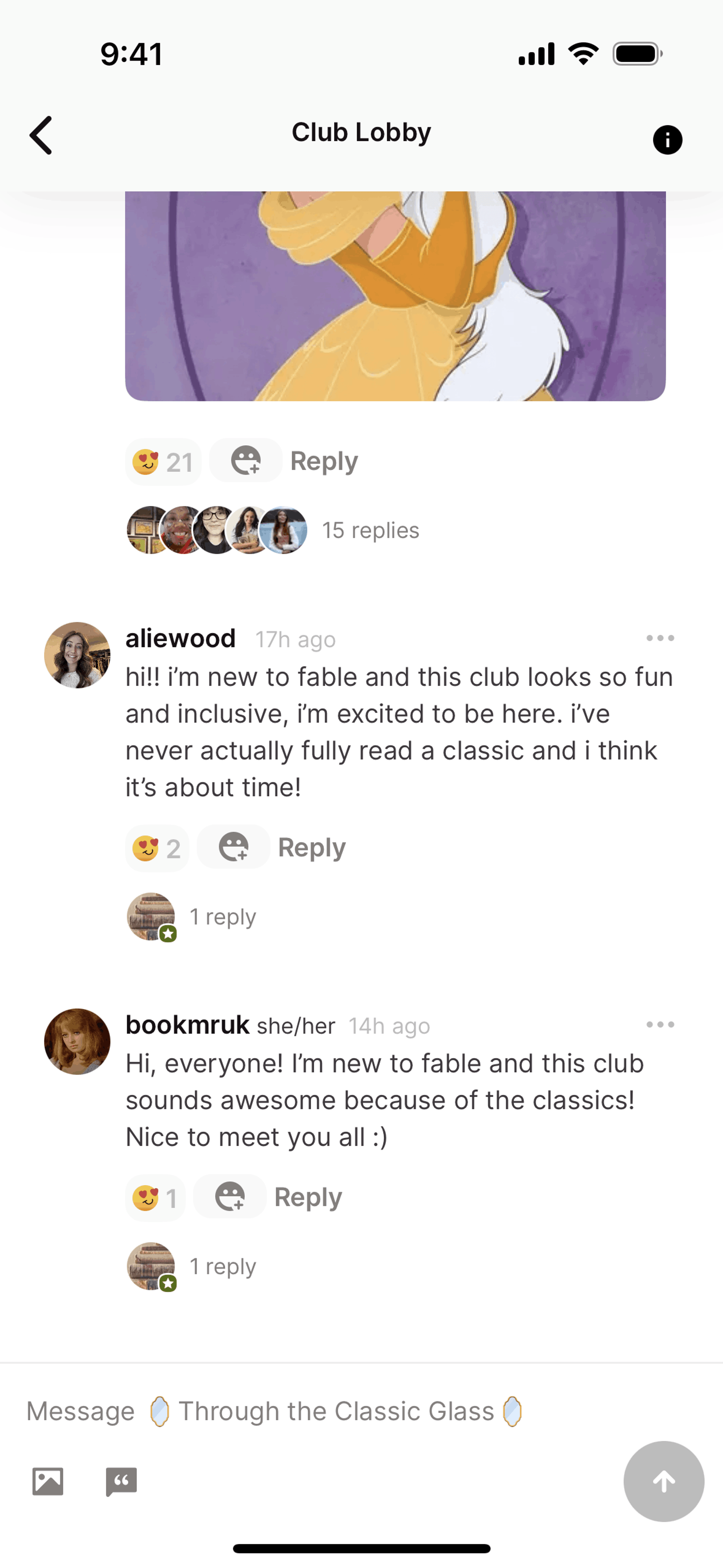Fable iOS Social Networking interface screenshot 14