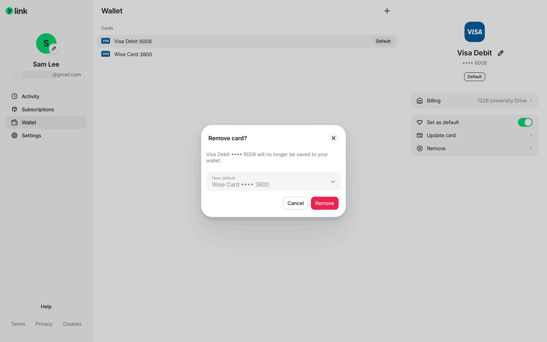 Link Web Finance interface screenshot 11