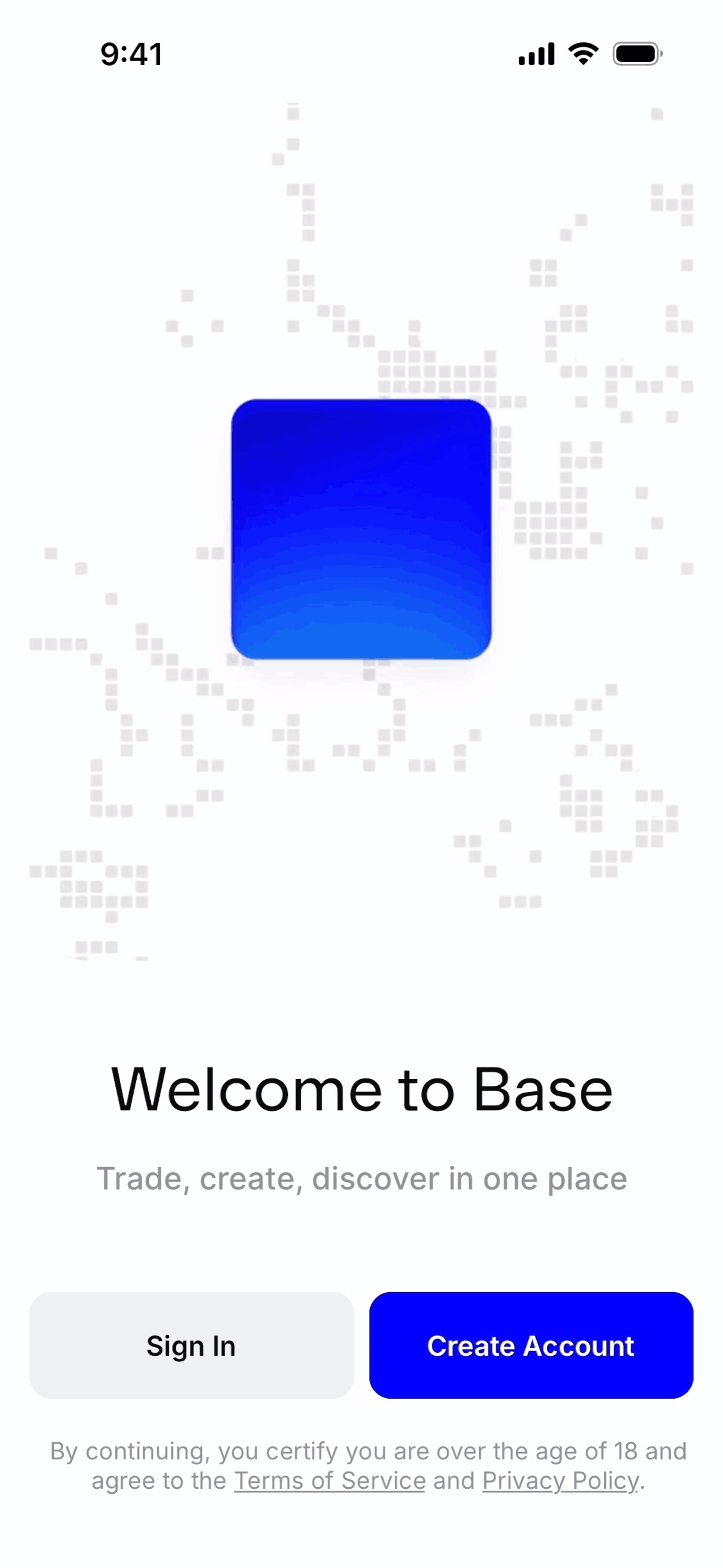Base iOS trading interface screenshot 7