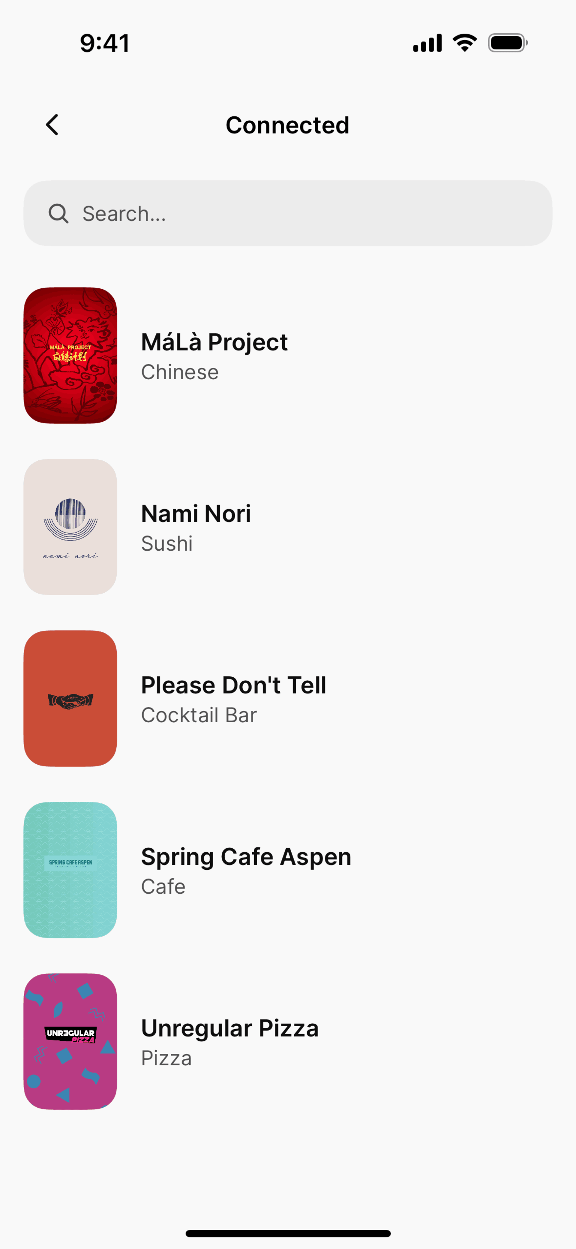 Blackbird iOS Food & Drink interface screenshot 14