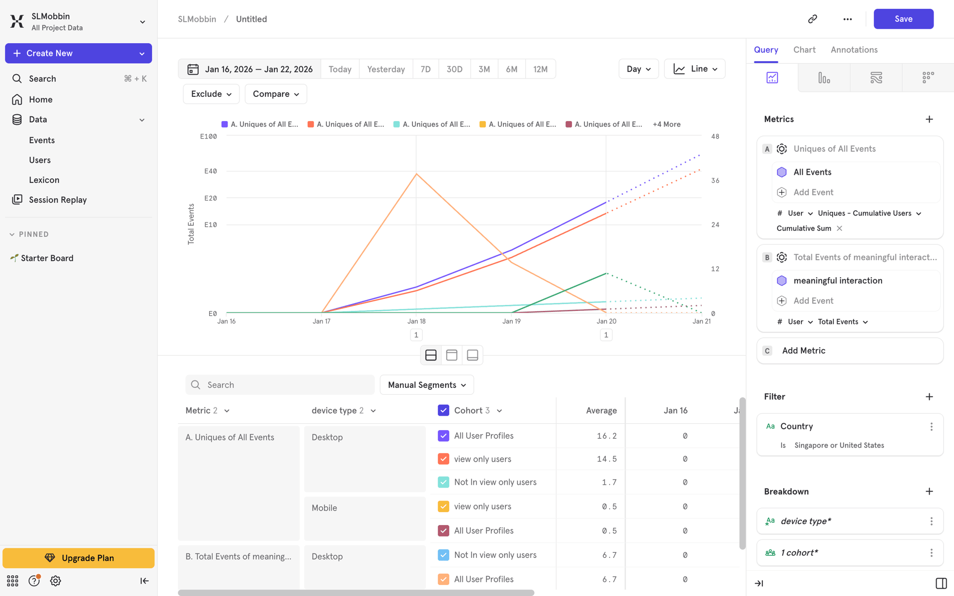 Mixpanel Web Business interface screenshot 20