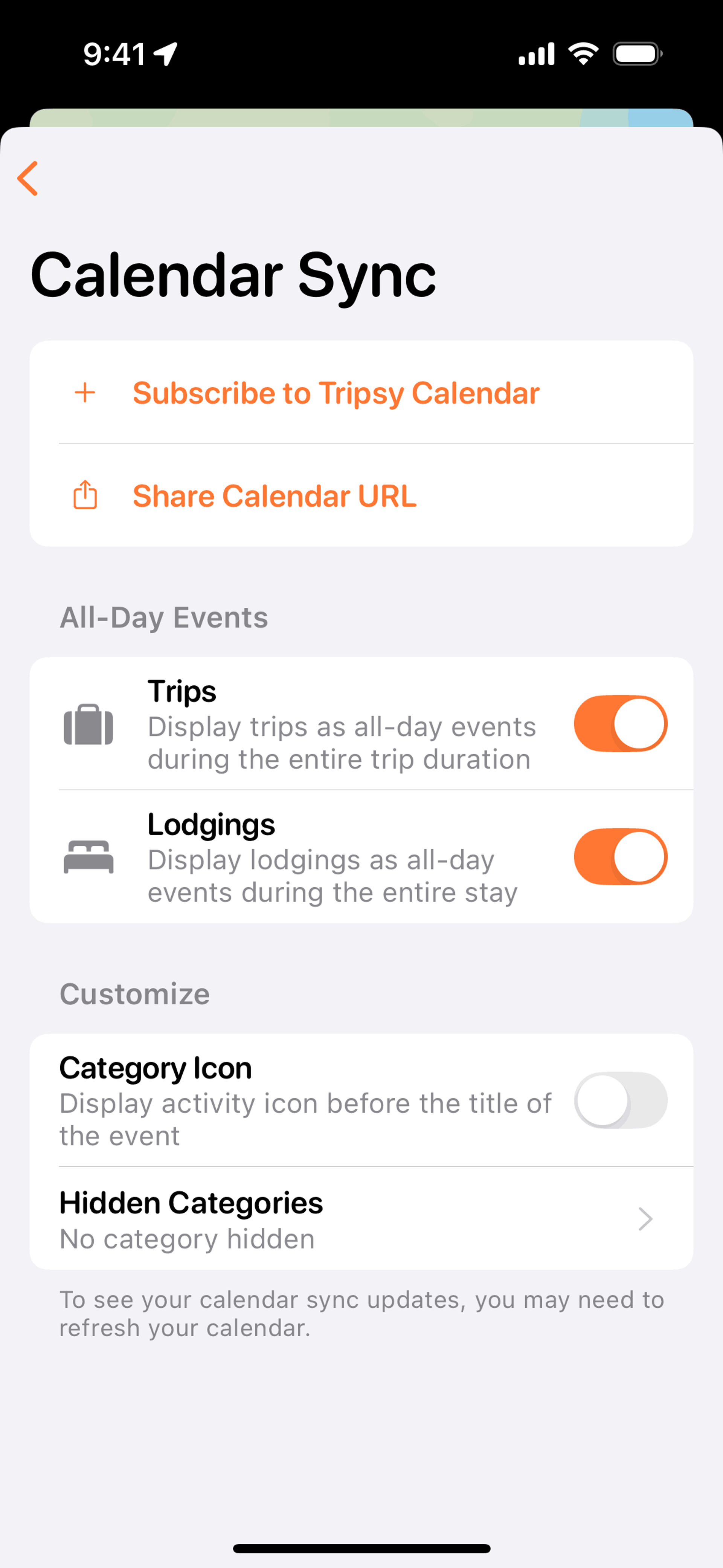 Tripsy iOS Travel & Transportation interface screenshot 8