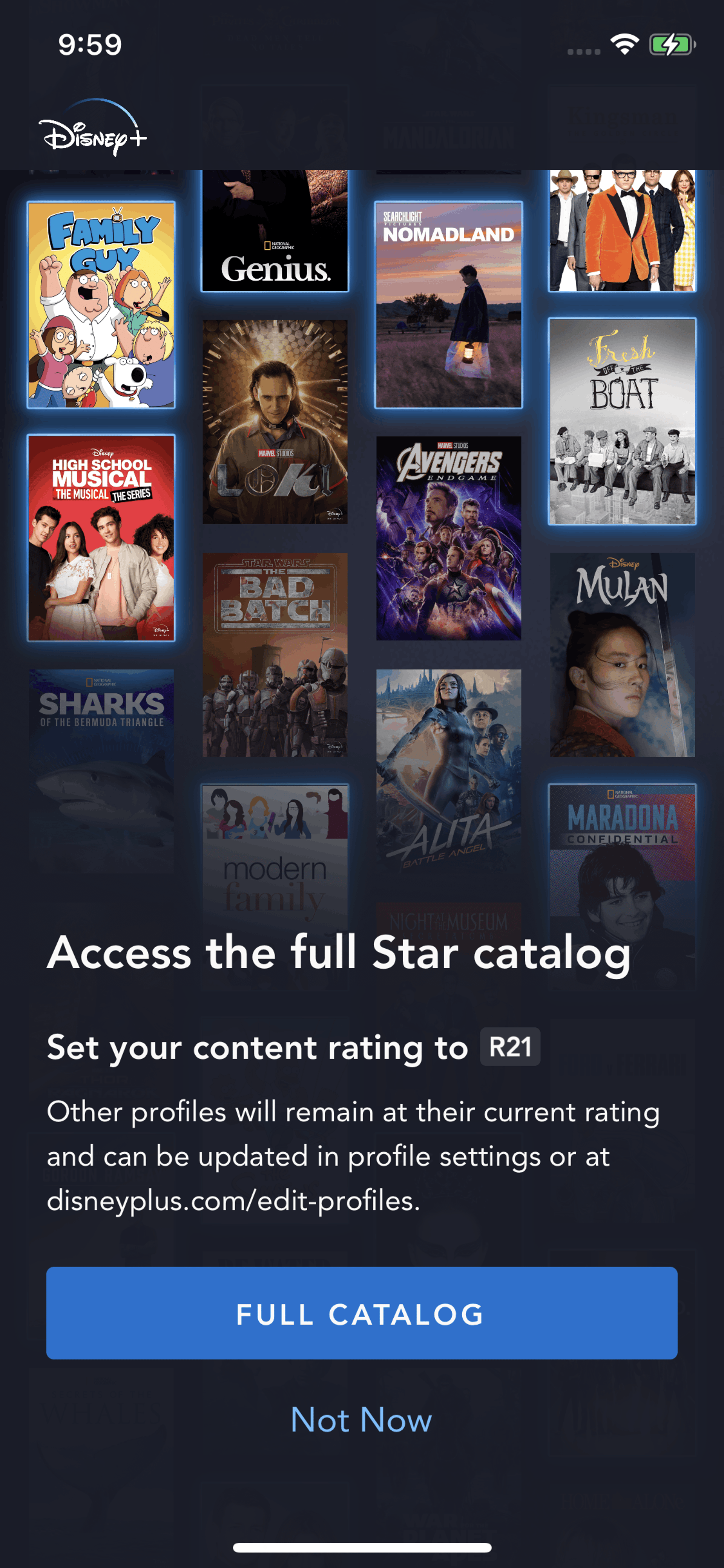 Disney+ iOS Entertainment interface screenshot 15