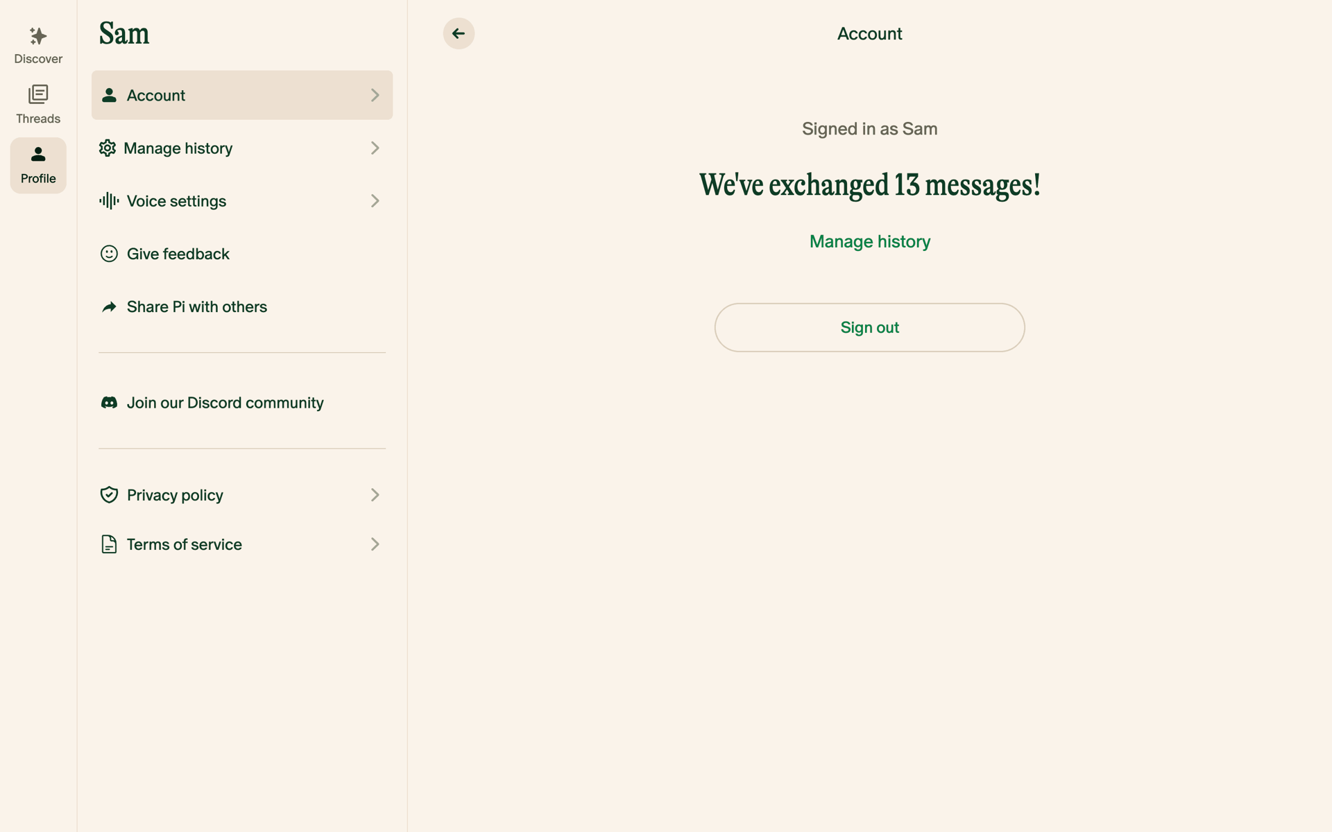 Pi Web AI interface screenshot 20