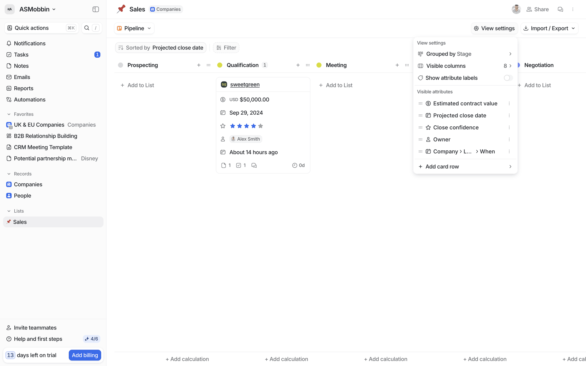 Attio Web Productivity interface screenshot 22