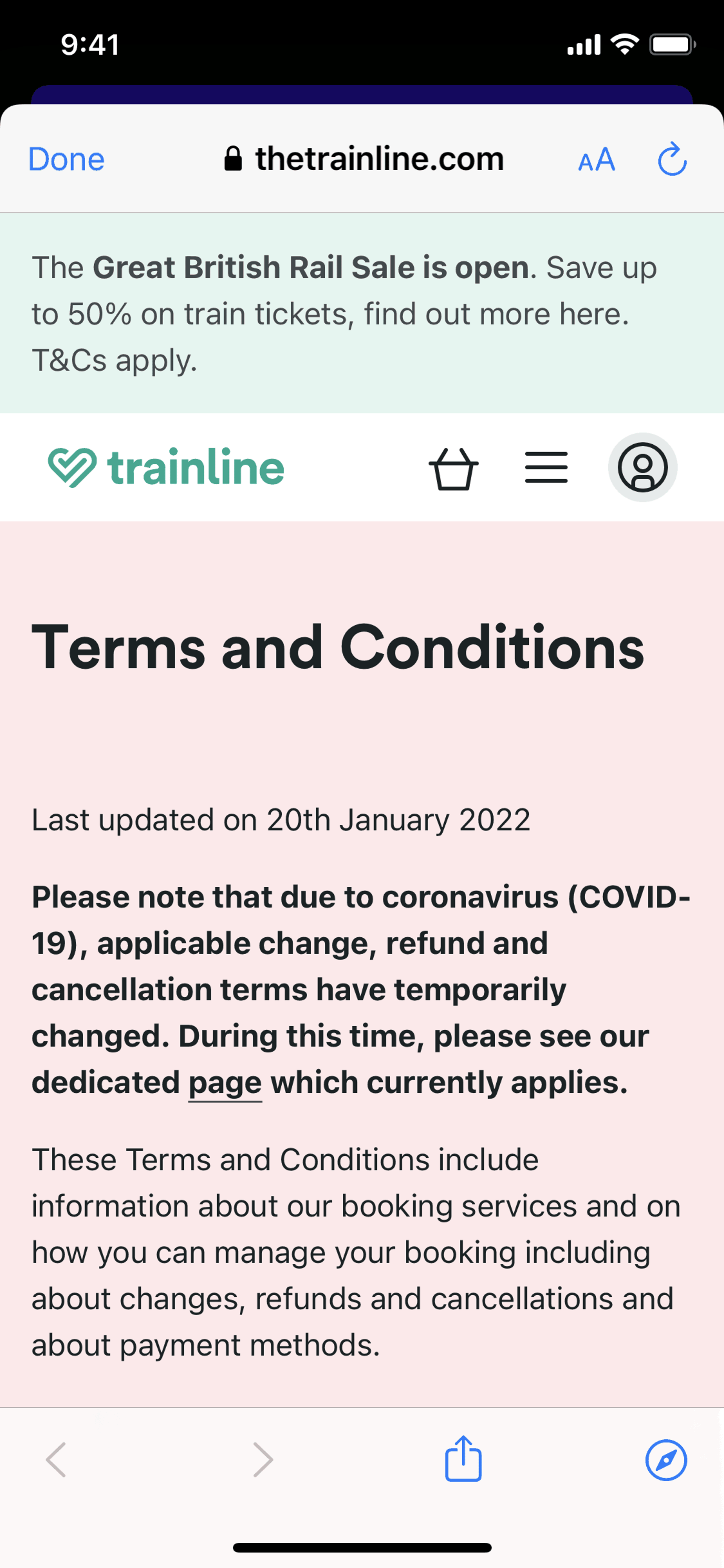 Trainline iOS Travel & Transportation interface screenshot 23