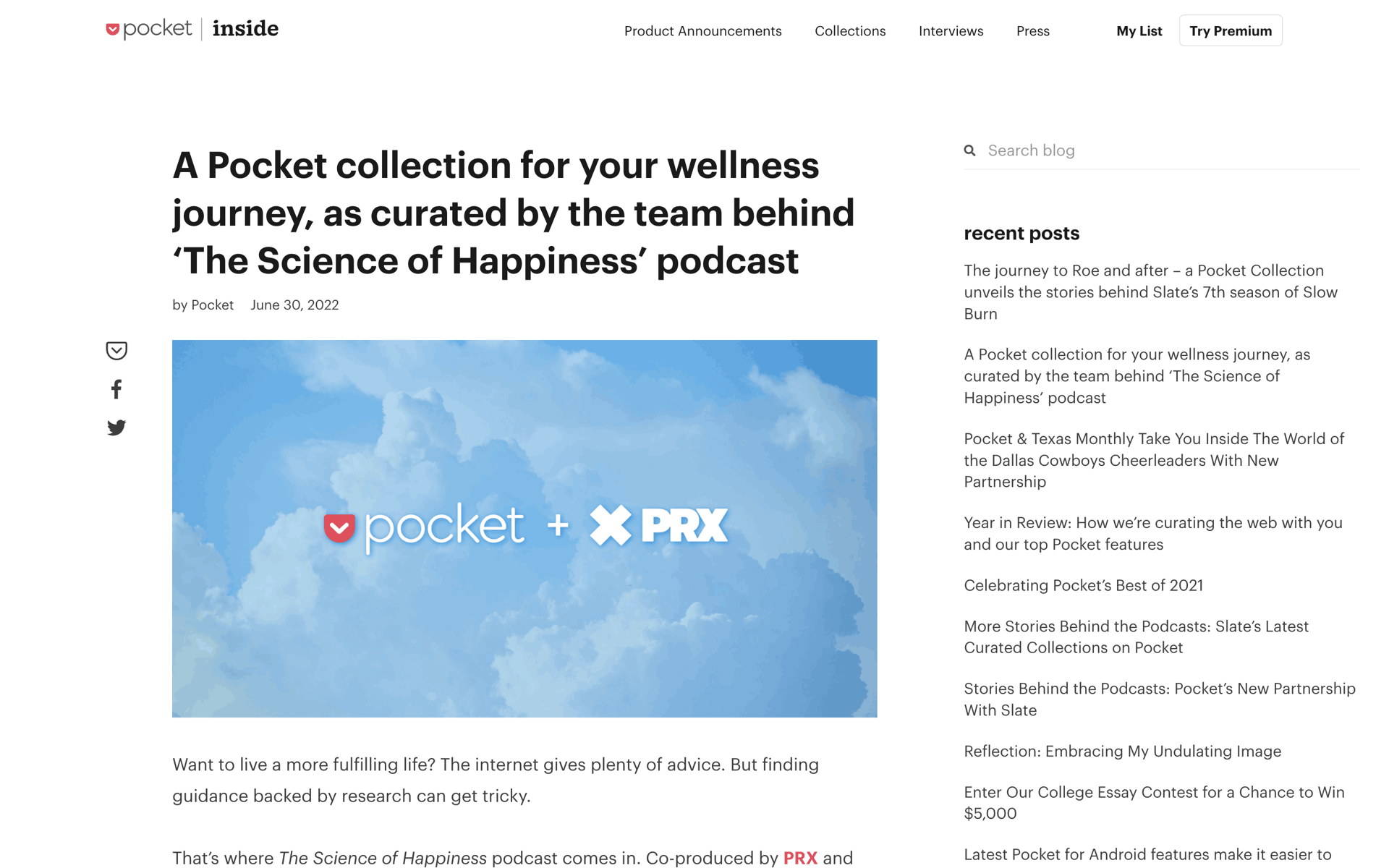 Pocket Web News interface screenshot 22