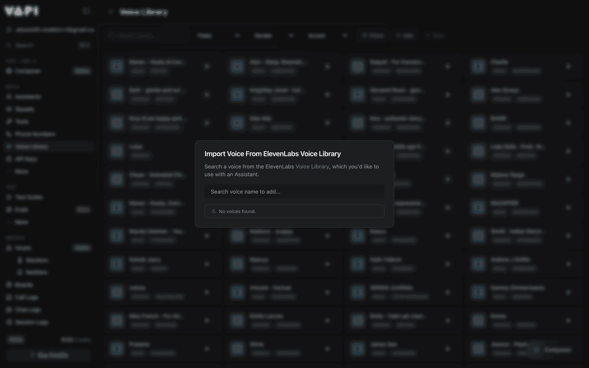 Vapi Web AI interface screenshot 22
