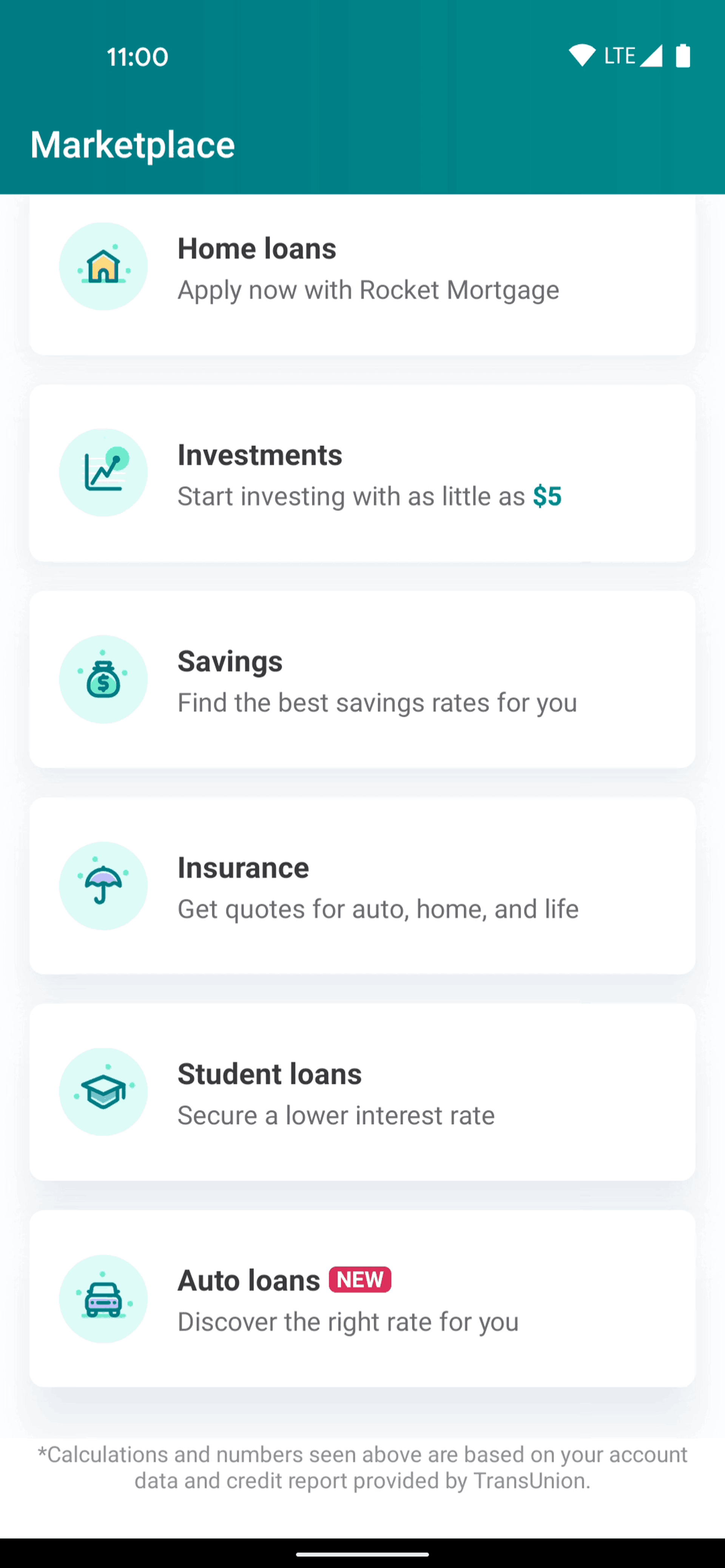 Mint Android Finance interface screenshot 10