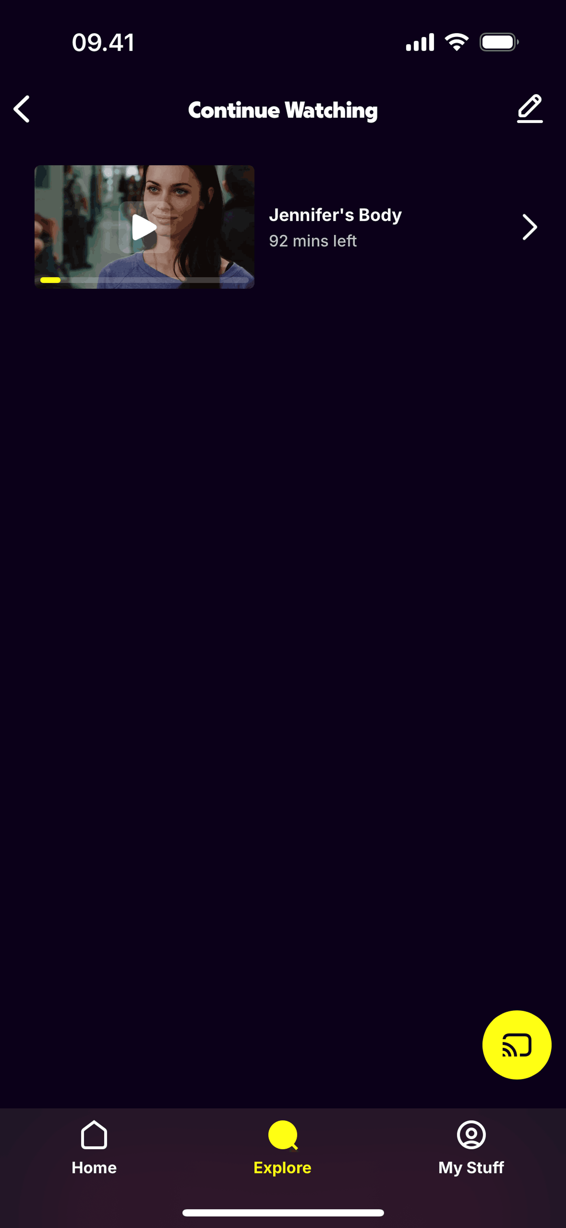 Tubi iOS Entertainment interface screenshot 21