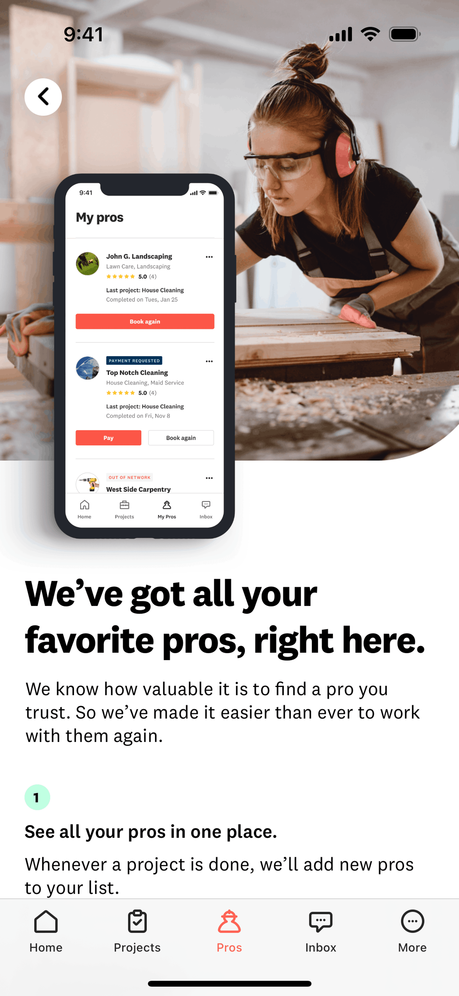 Angi iOS Lifestyle interface screenshot 11