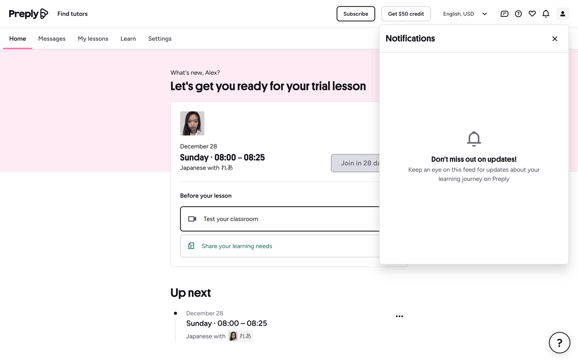 Preply Web Education interface screenshot 9