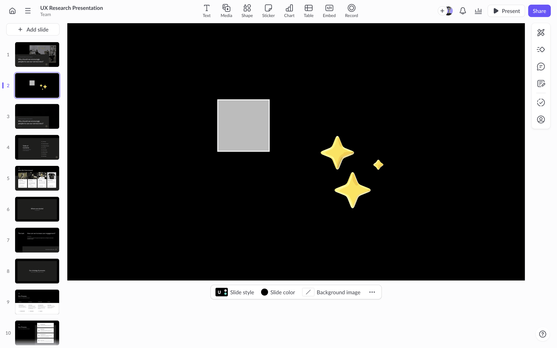 Pitch Web Collaboration interface screenshot 24