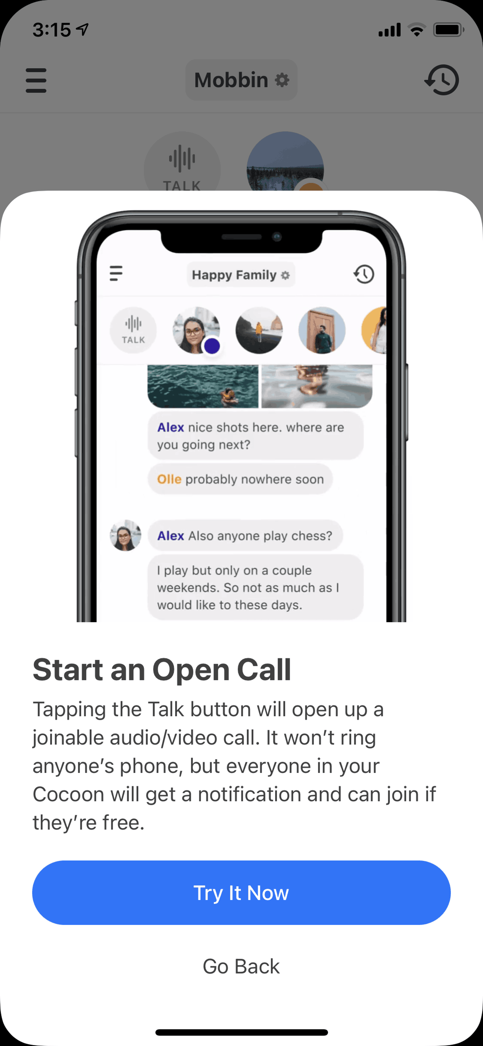 Cocoon iOS Lifestyle interface screenshot 21