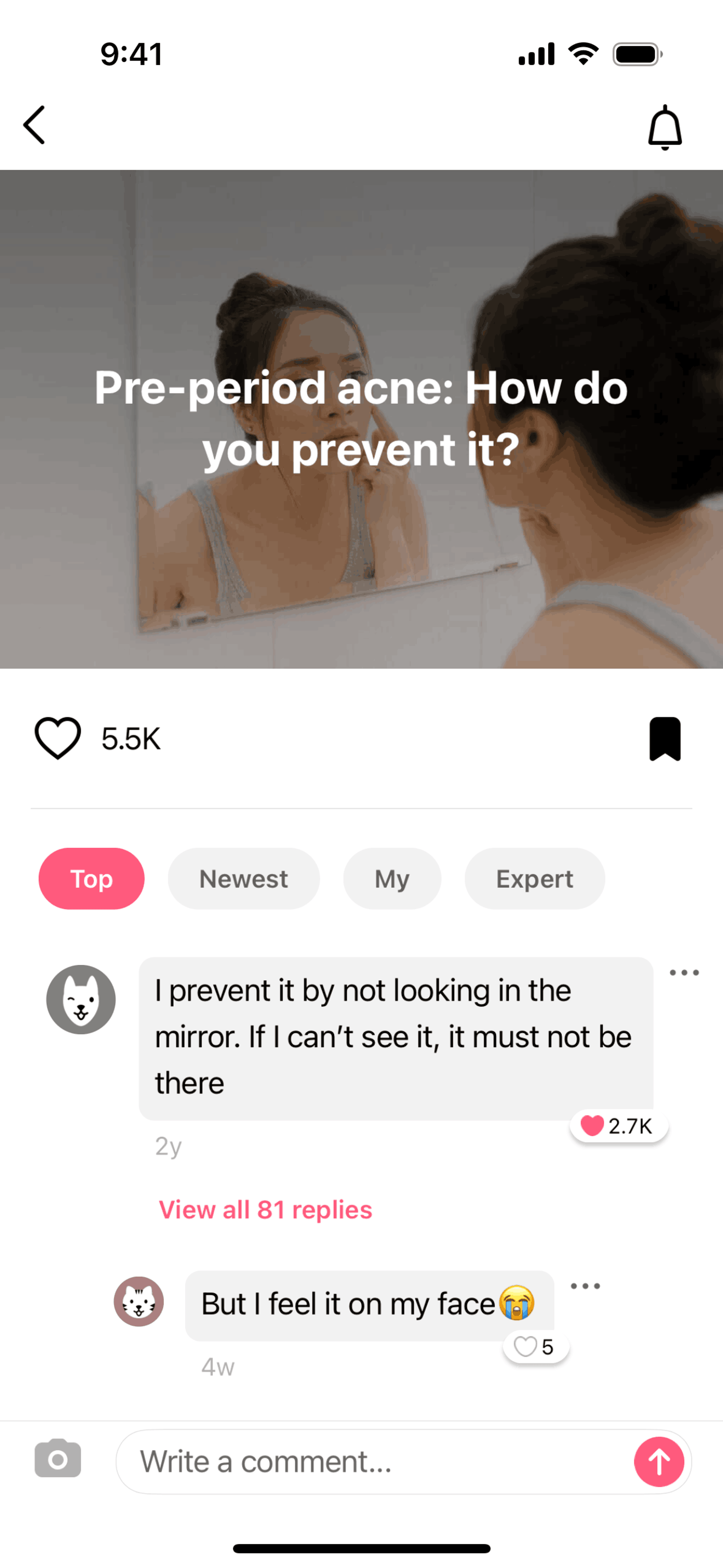 Flo iOS Health & Fitness interface screenshot 23