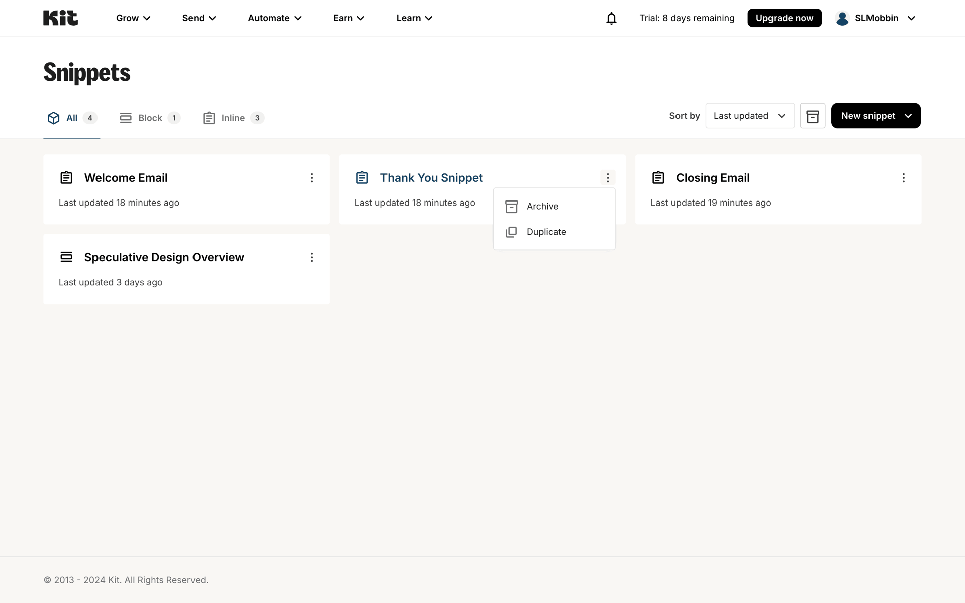 Kit Web Business interface screenshot 14