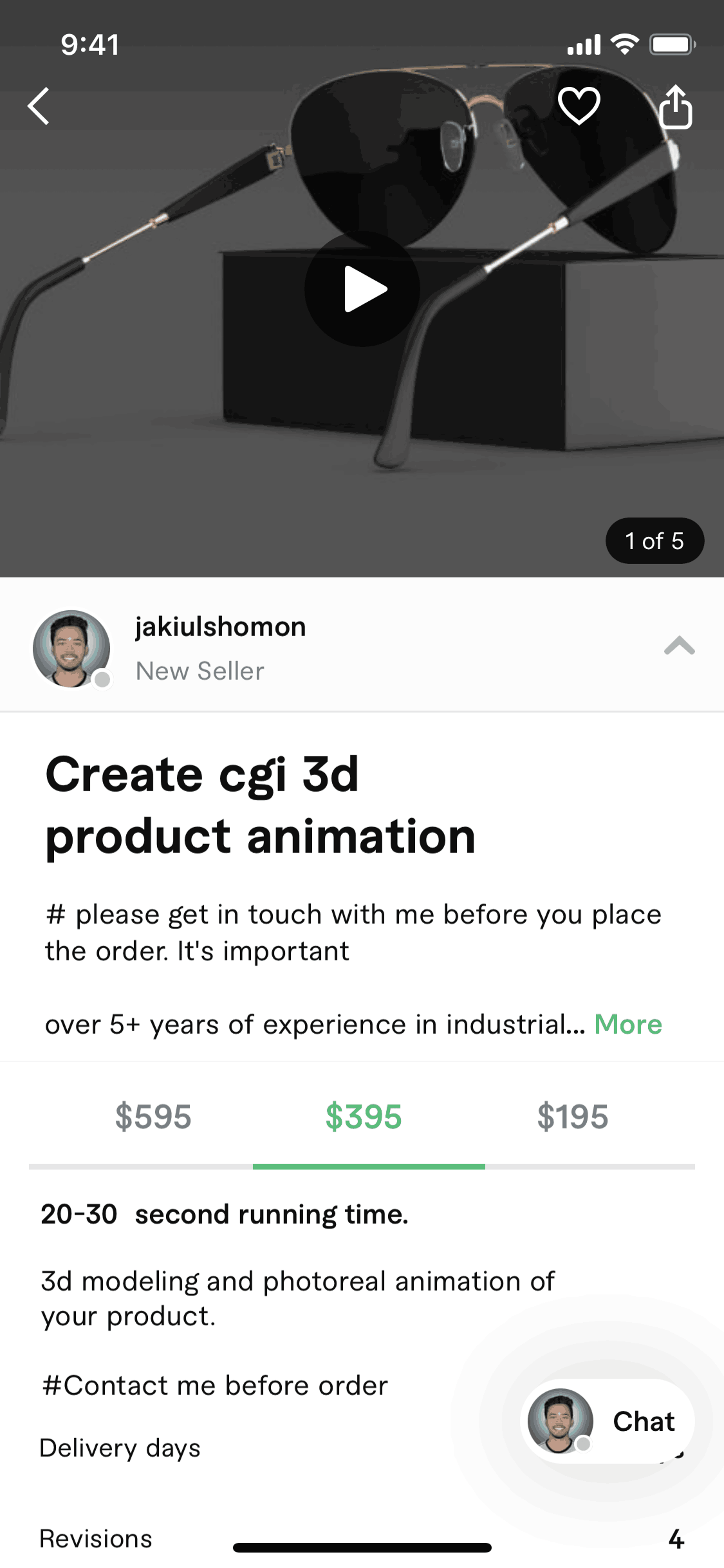 Fiverr iOS Business interface screenshot 19