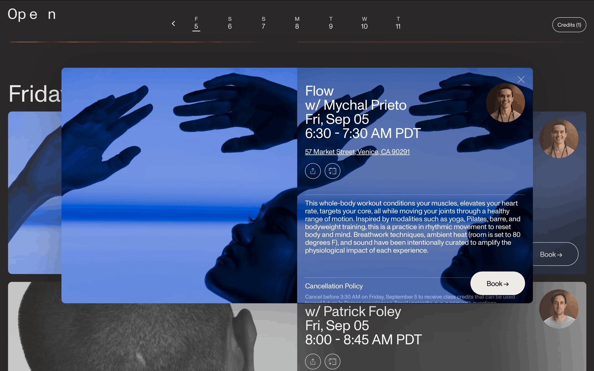Open Web Health & Fitness interface screenshot 23