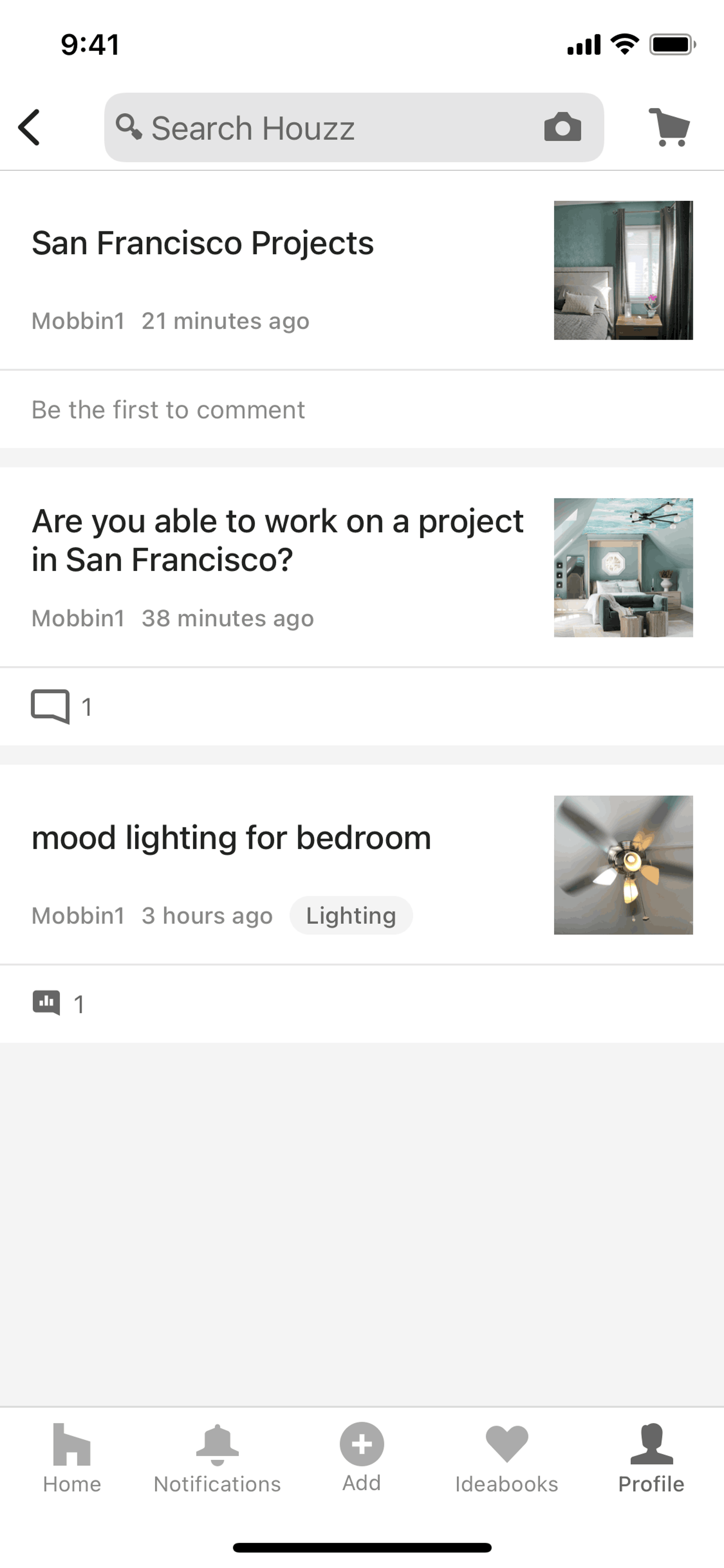 Houzz iOS Real Estate interface screenshot 6