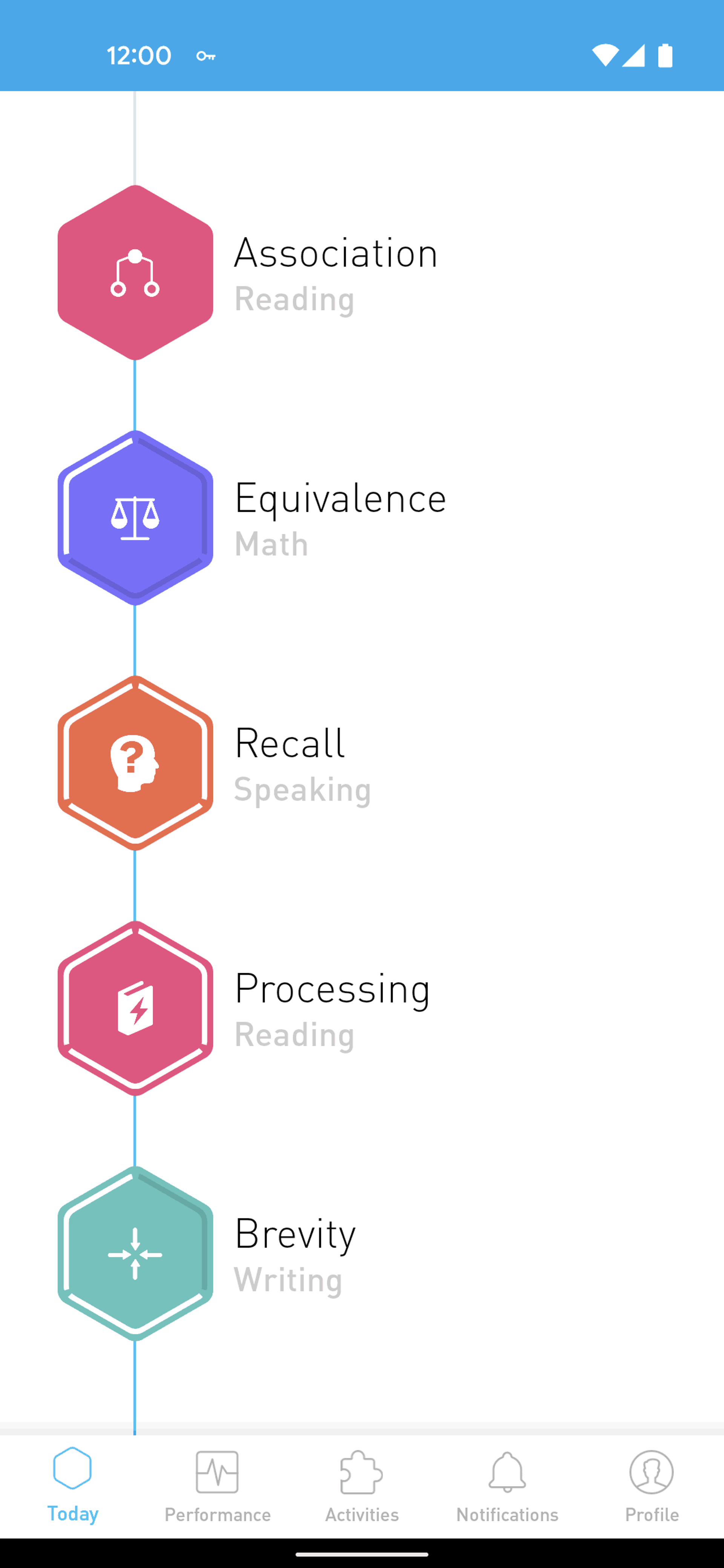 Elevate Android Education interface screenshot 2
