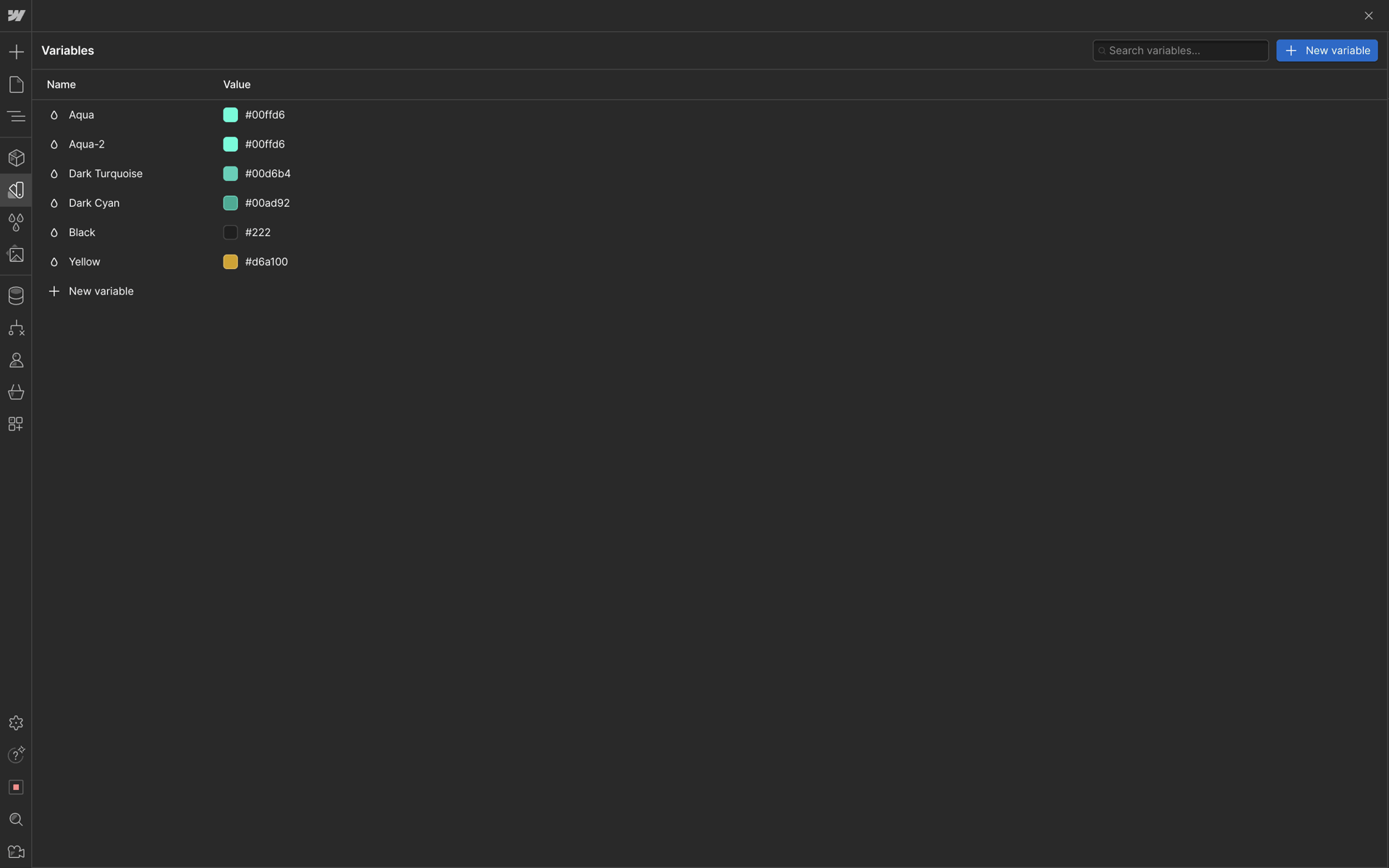 Webflow Web Productivity interface screenshot 10