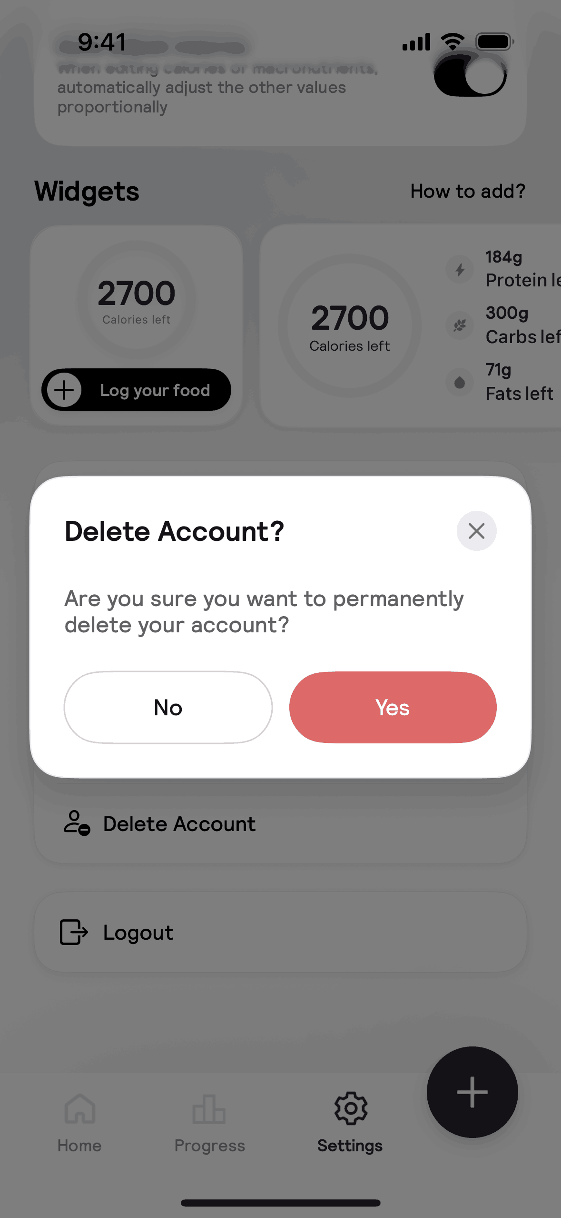 Cal AI iOS AI interface screenshot 19