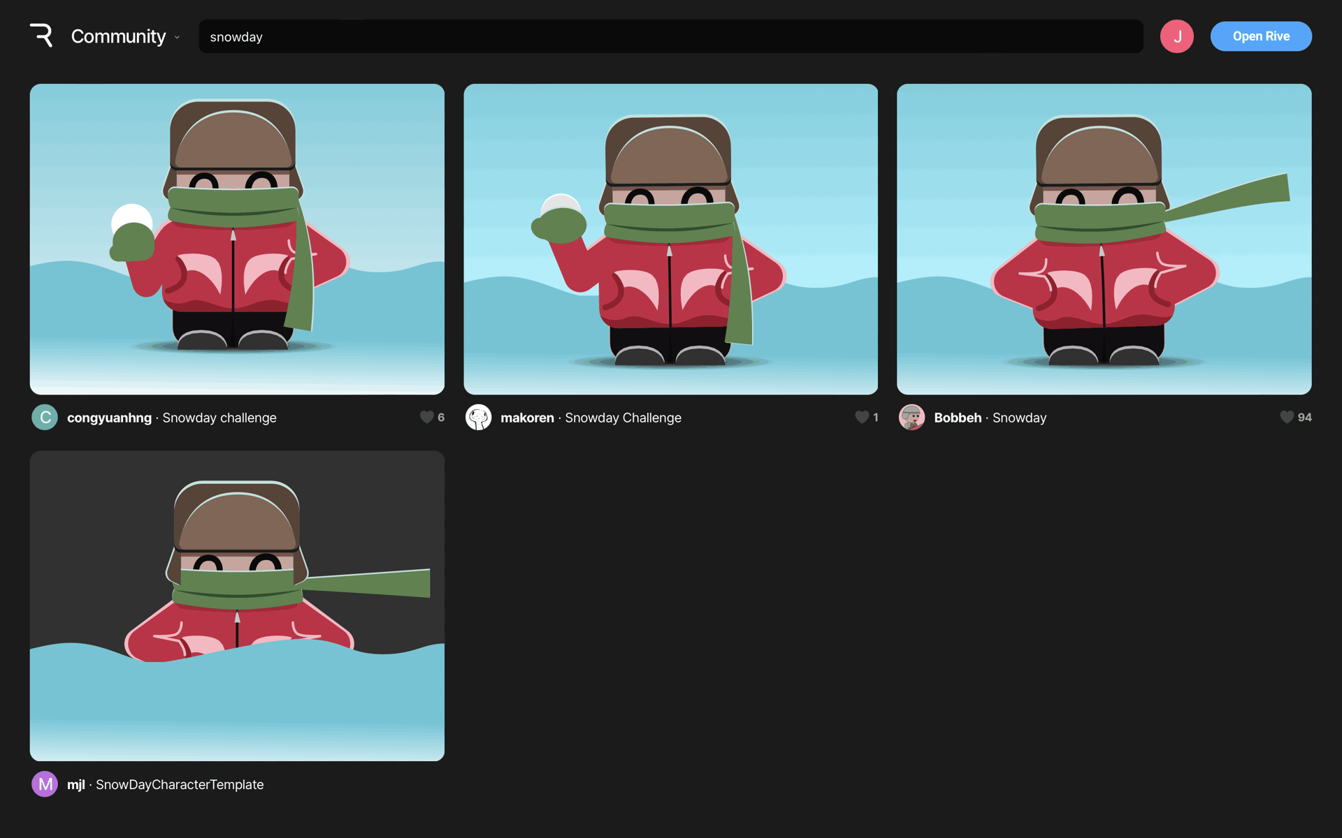 Rive Web Graphics & Design interface screenshot 21