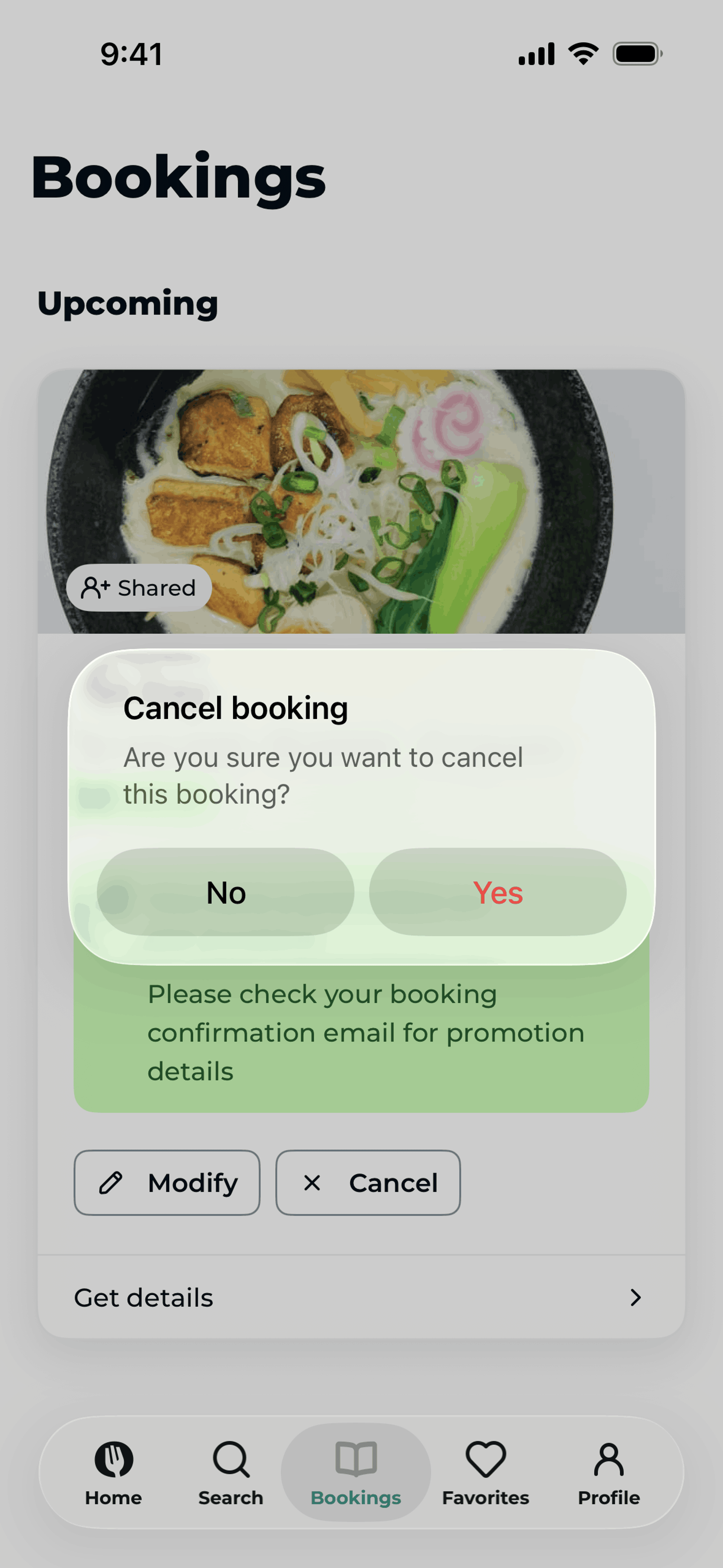TheFork iOS Food & Drink interface screenshot 5