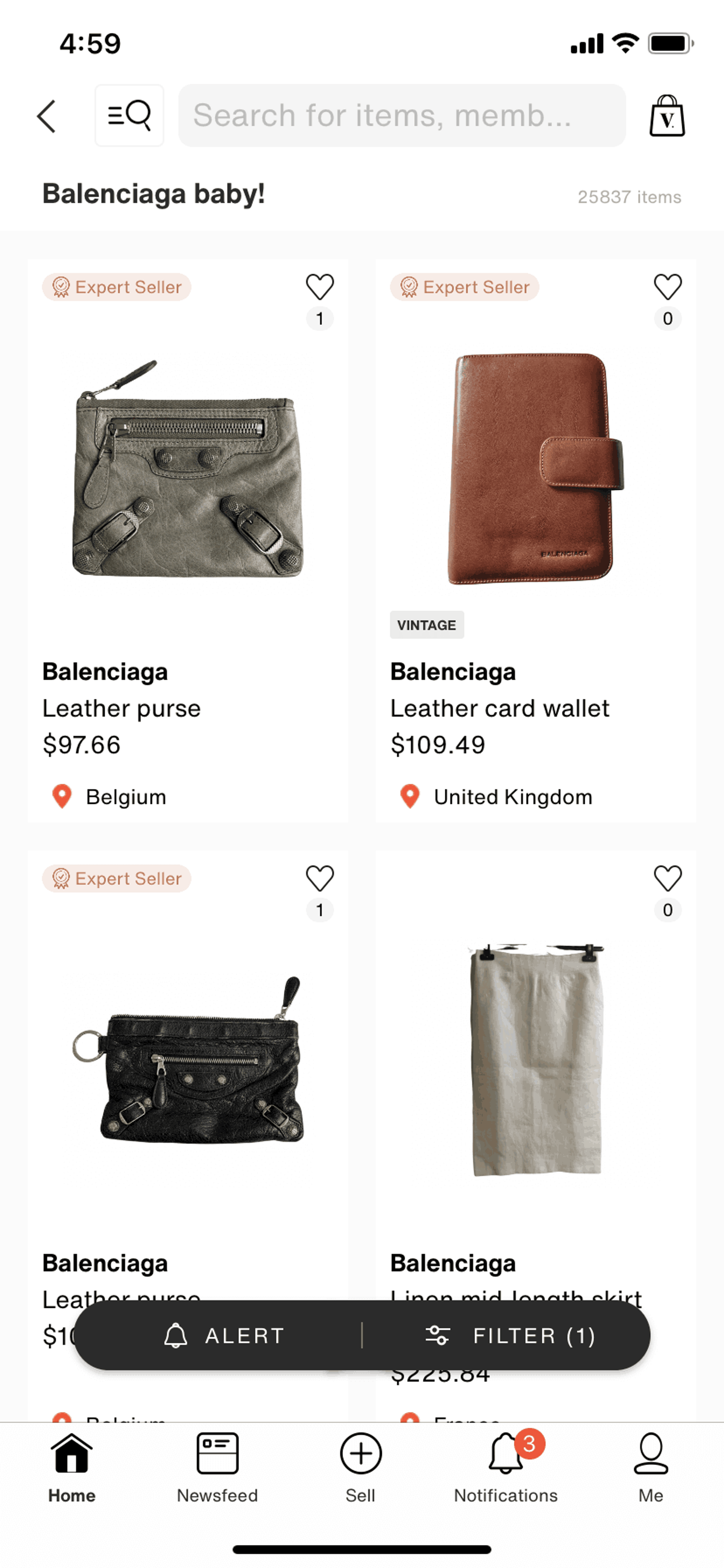 Vestiaire Collective iOS Shopping interface screenshot 14