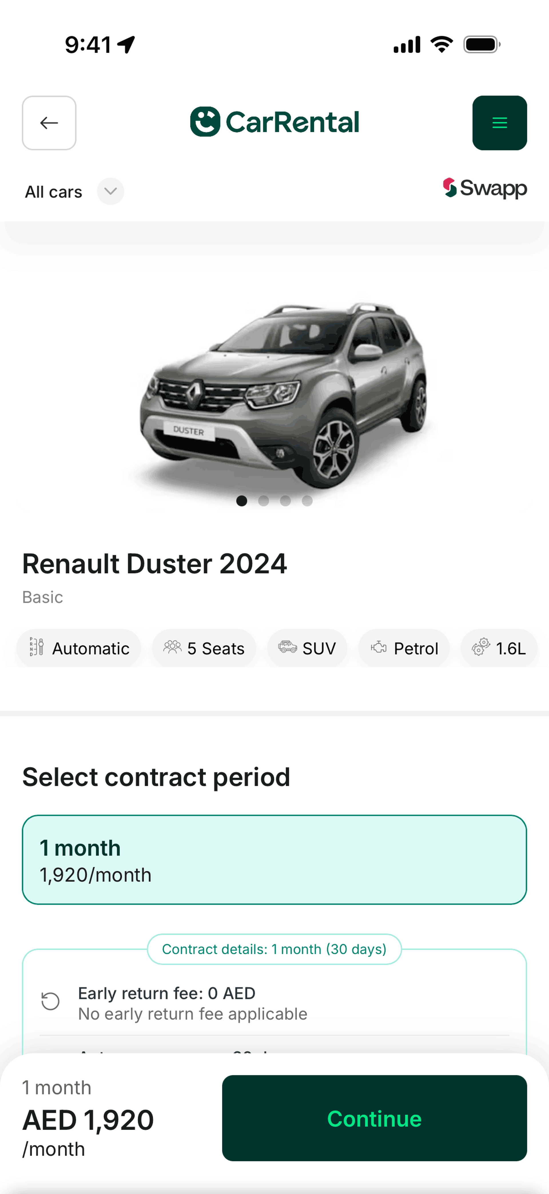 Careem iOS Travel & Transportation interface screenshot 9