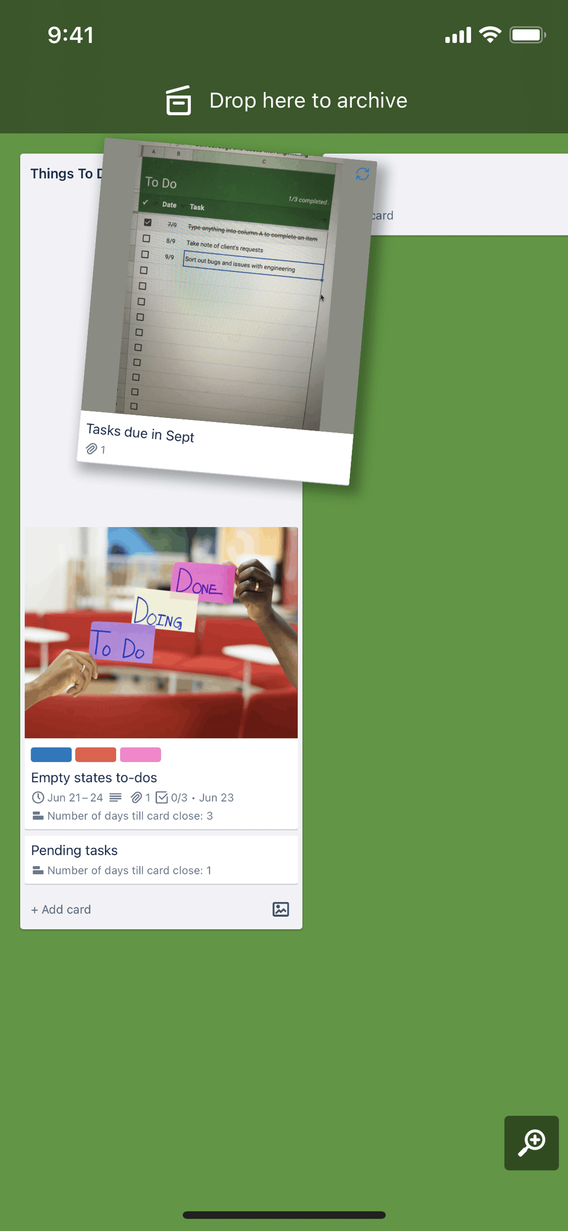 Trello iOS Business interface screenshot 17