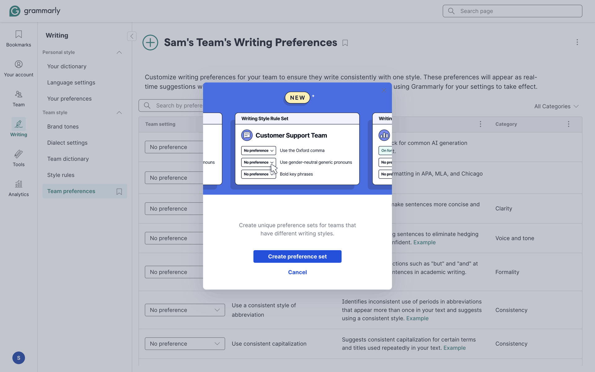 Grammarly Web AI interface screenshot 21