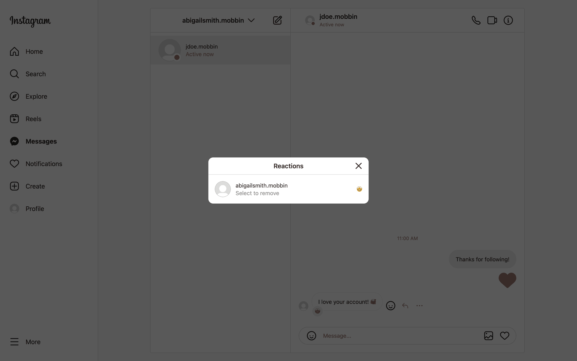 Instagram Web Photo & Video interface screenshot 9