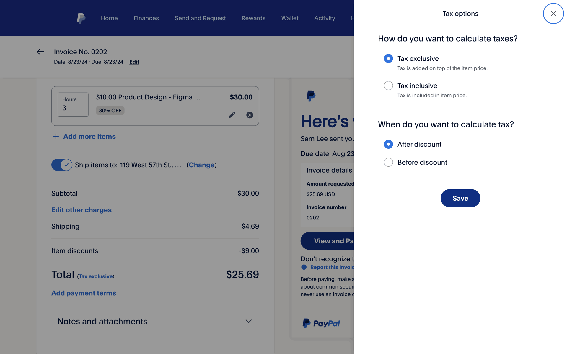 PayPal Web Finance interface screenshot 8