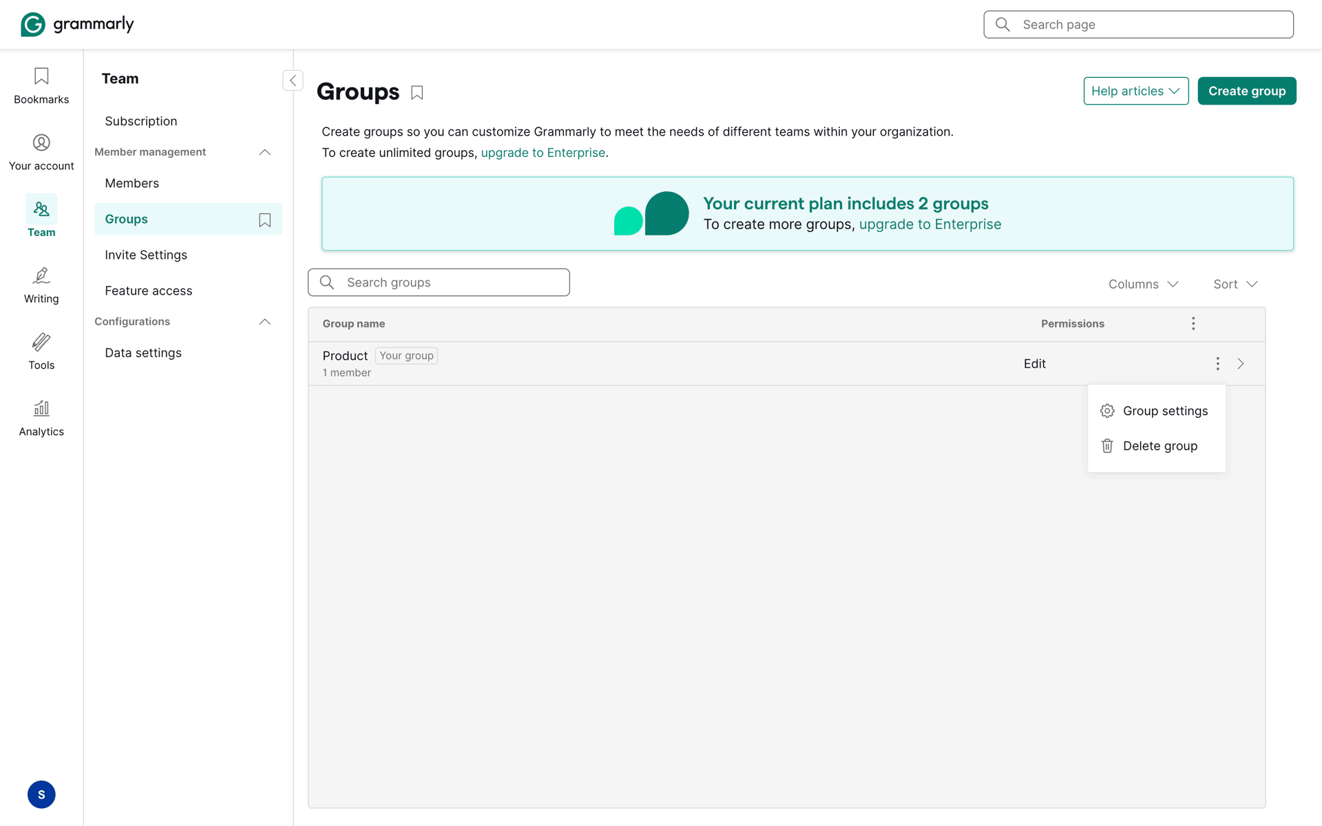 Grammarly Web AI interface screenshot 14