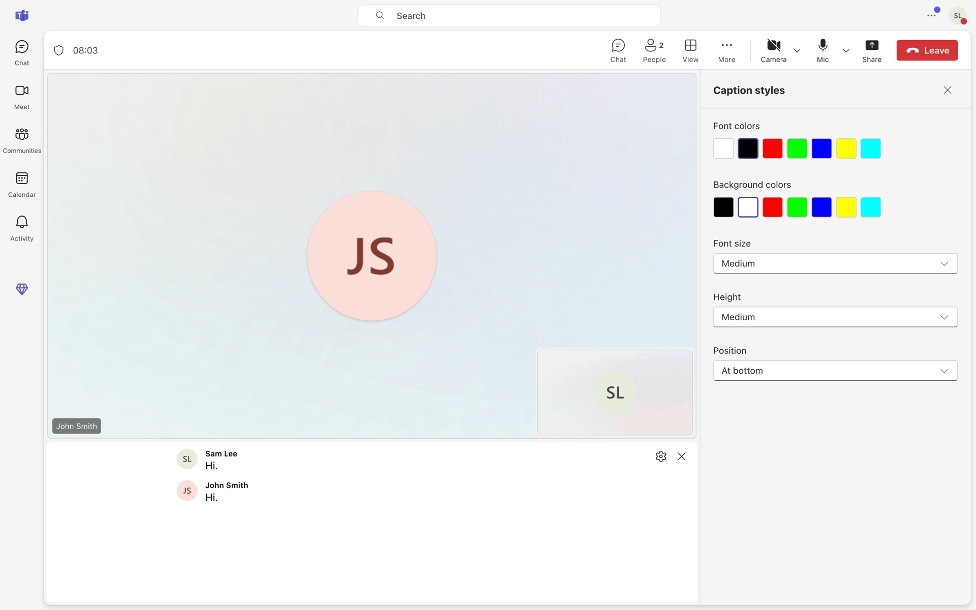 Microsoft Teams Web Business interface screenshot 11