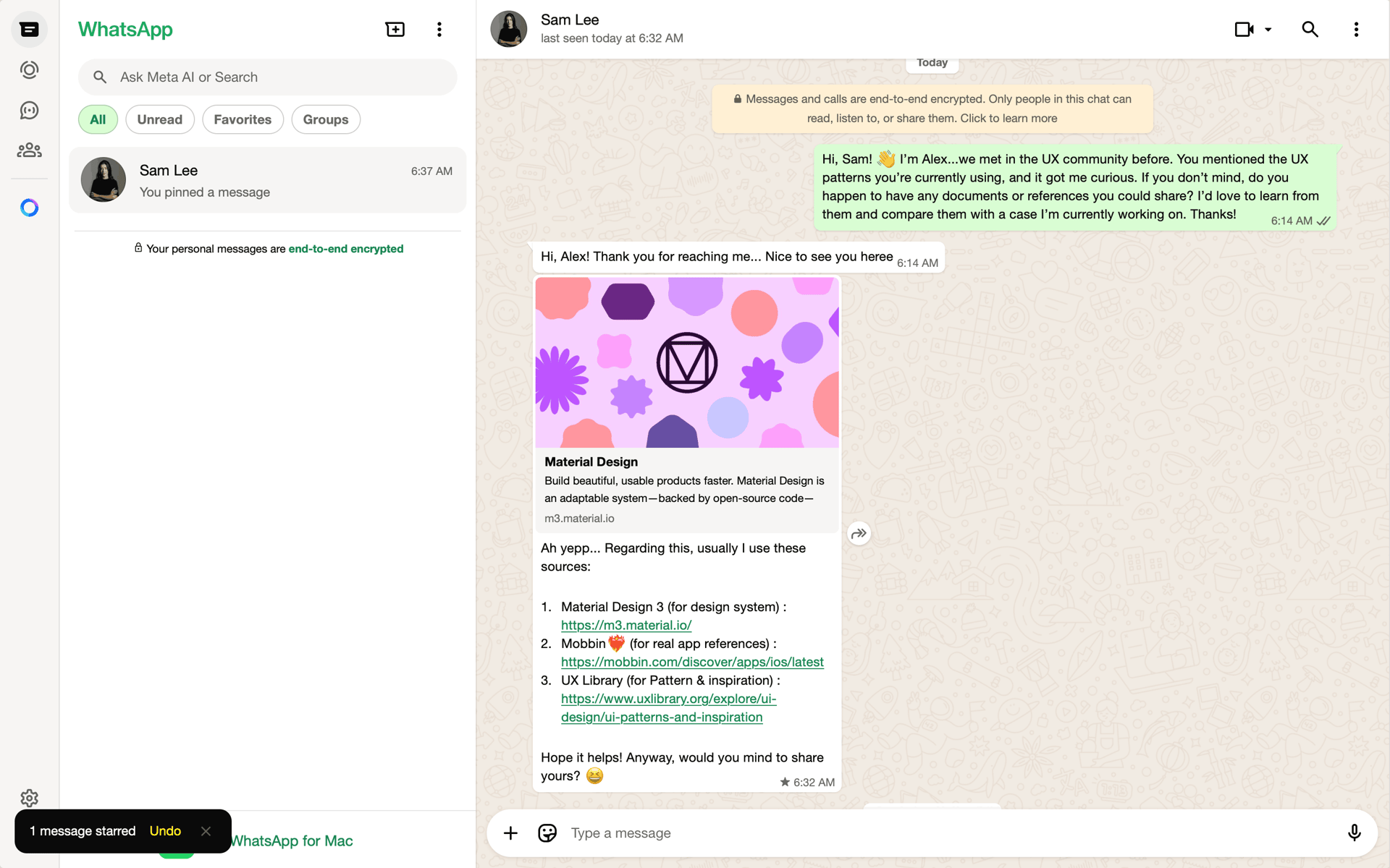 WhatsApp Web Social Networking interface screenshot 6