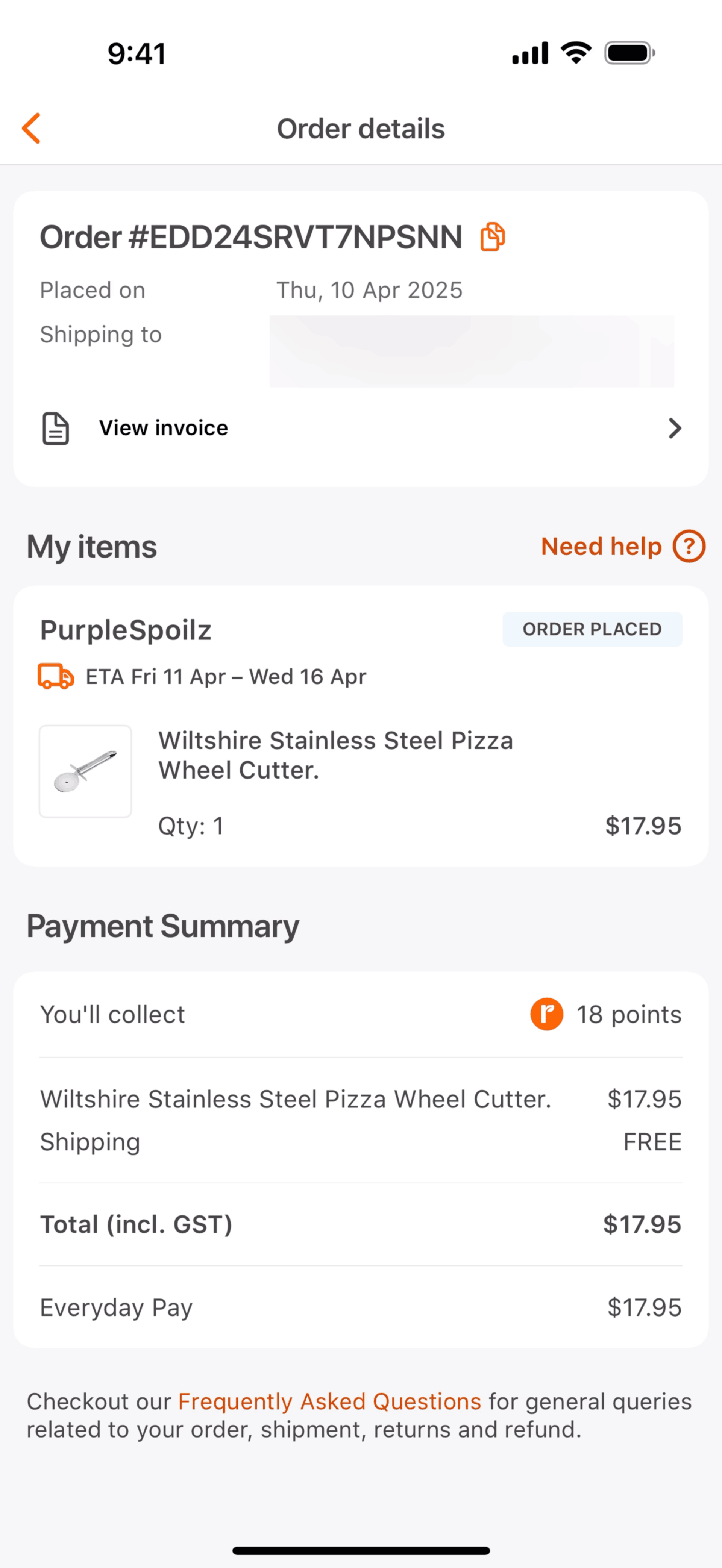 Everyday Rewards iOS Shopping interface screenshot 23