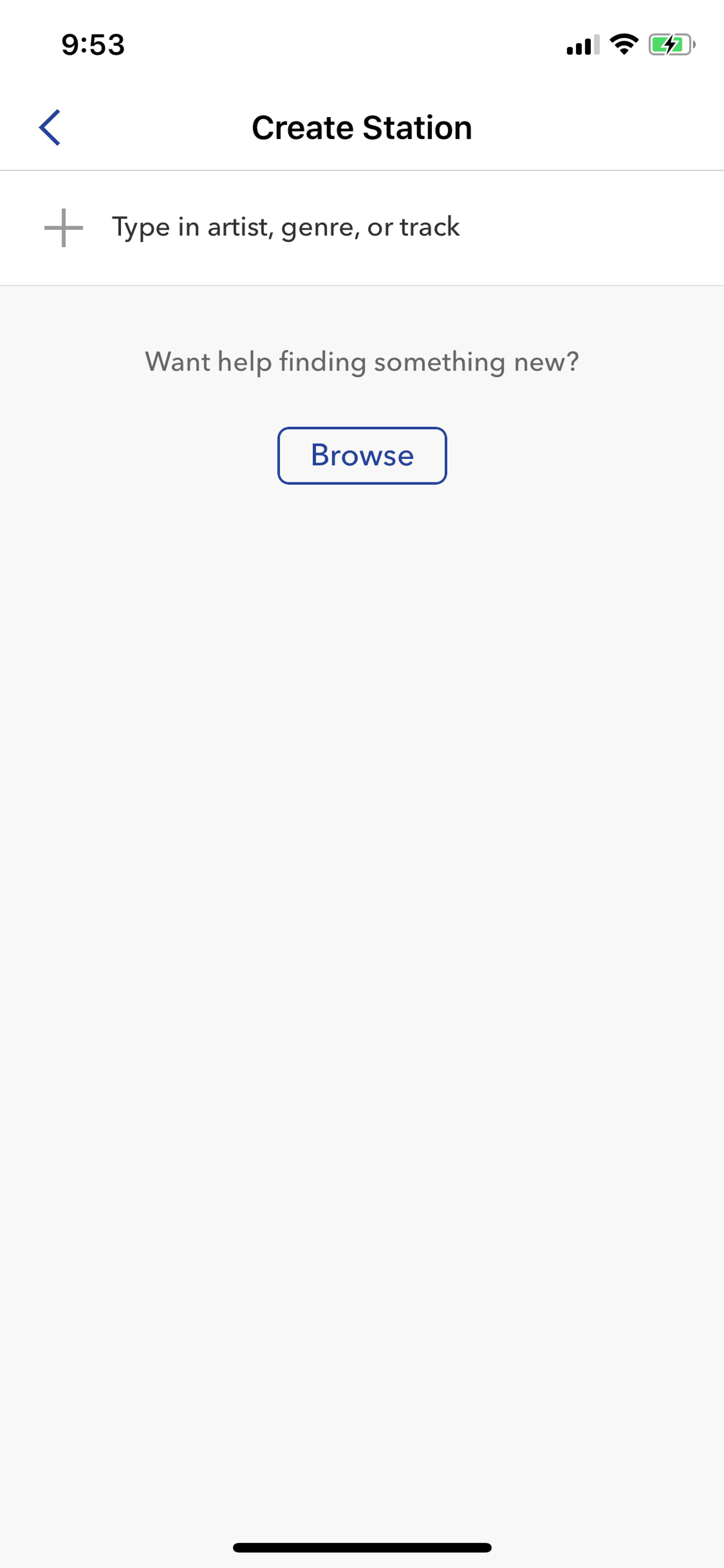 Pandora iOS Music & Audio interface screenshot 6