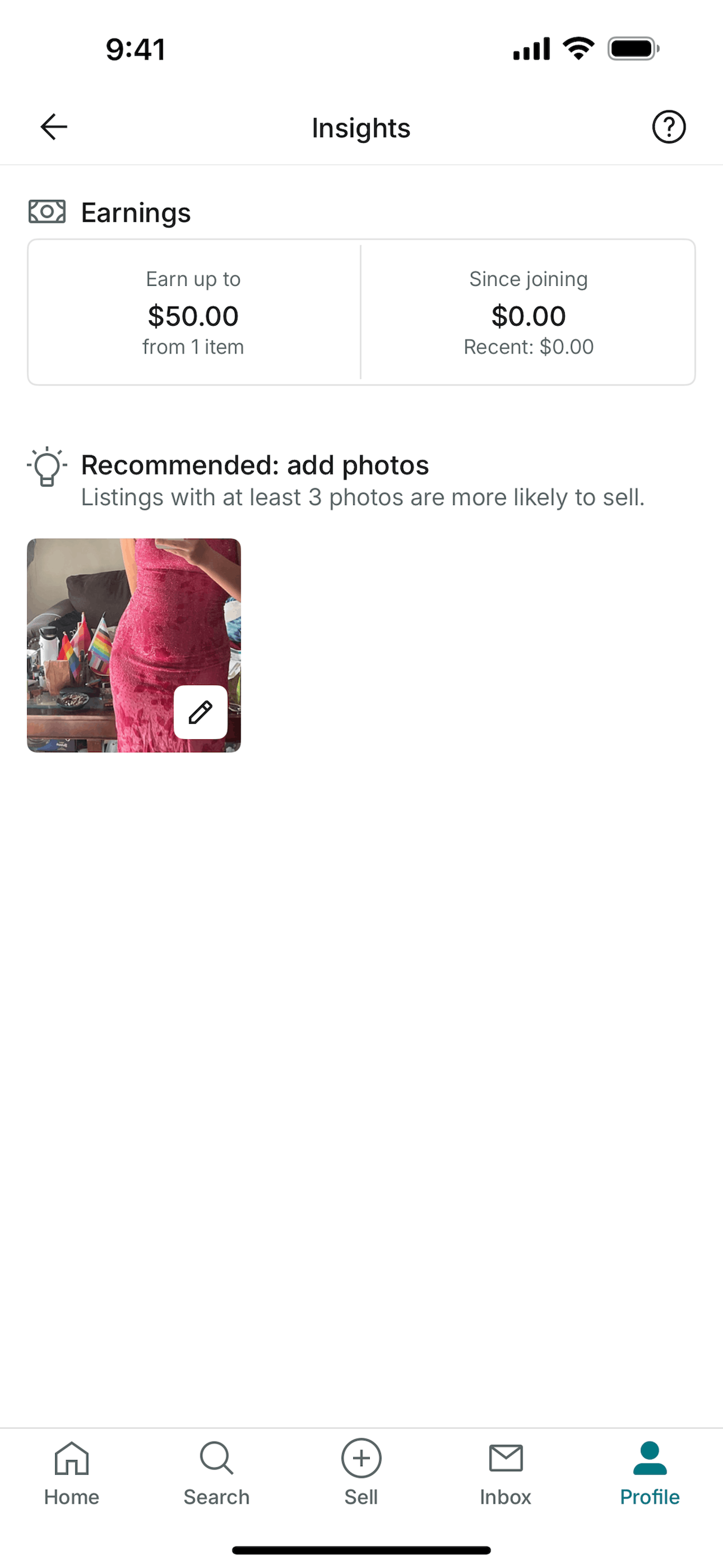 Vinted iOS Shopping interface screenshot 23