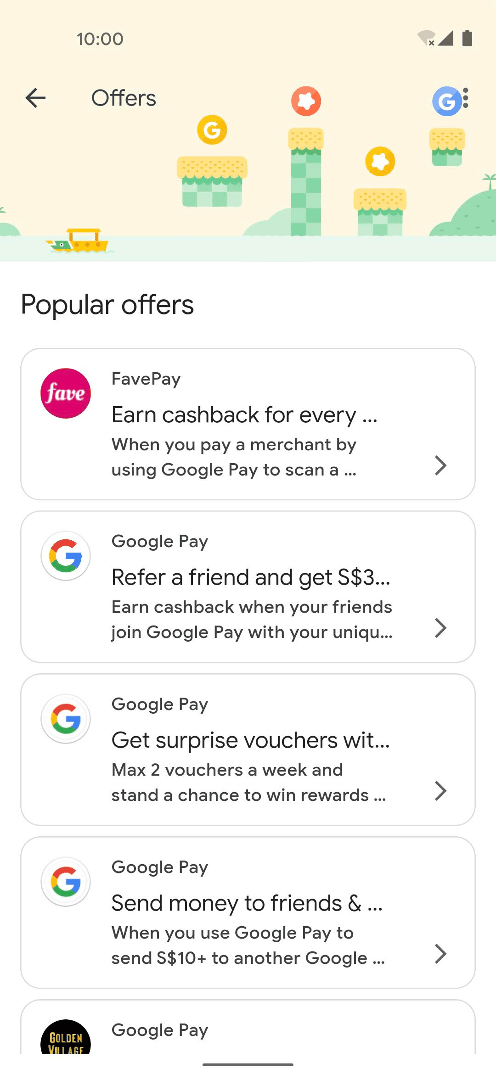Google Pay Android Finance interface screenshot 20