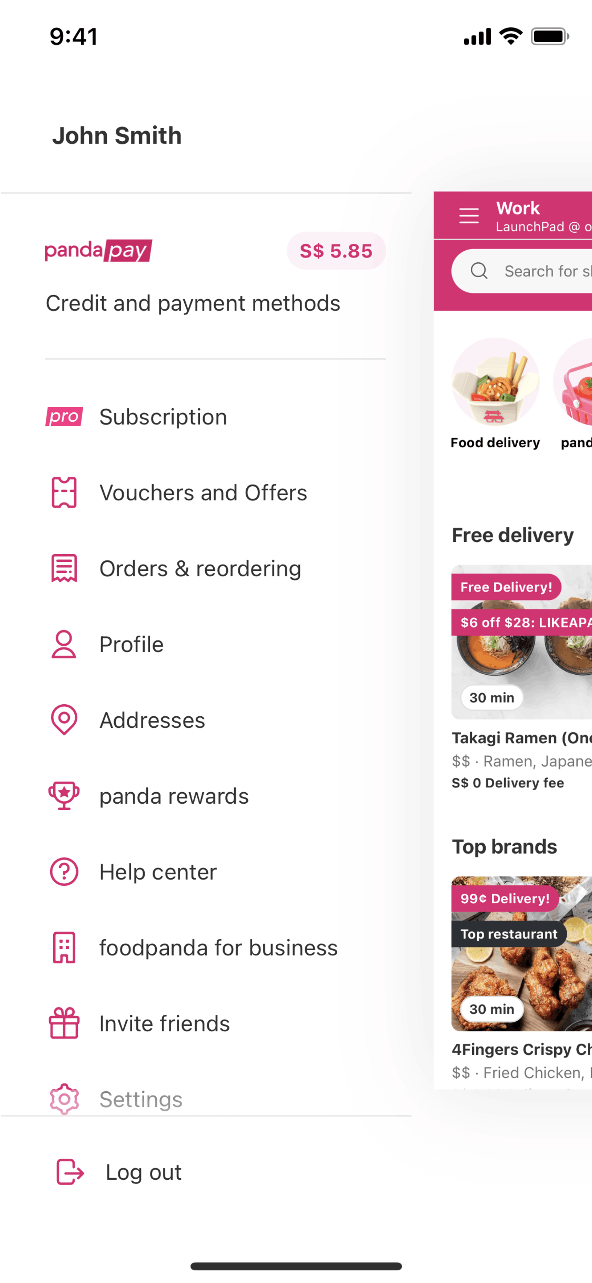 foodpanda iOS Food & Drink interface screenshot 17