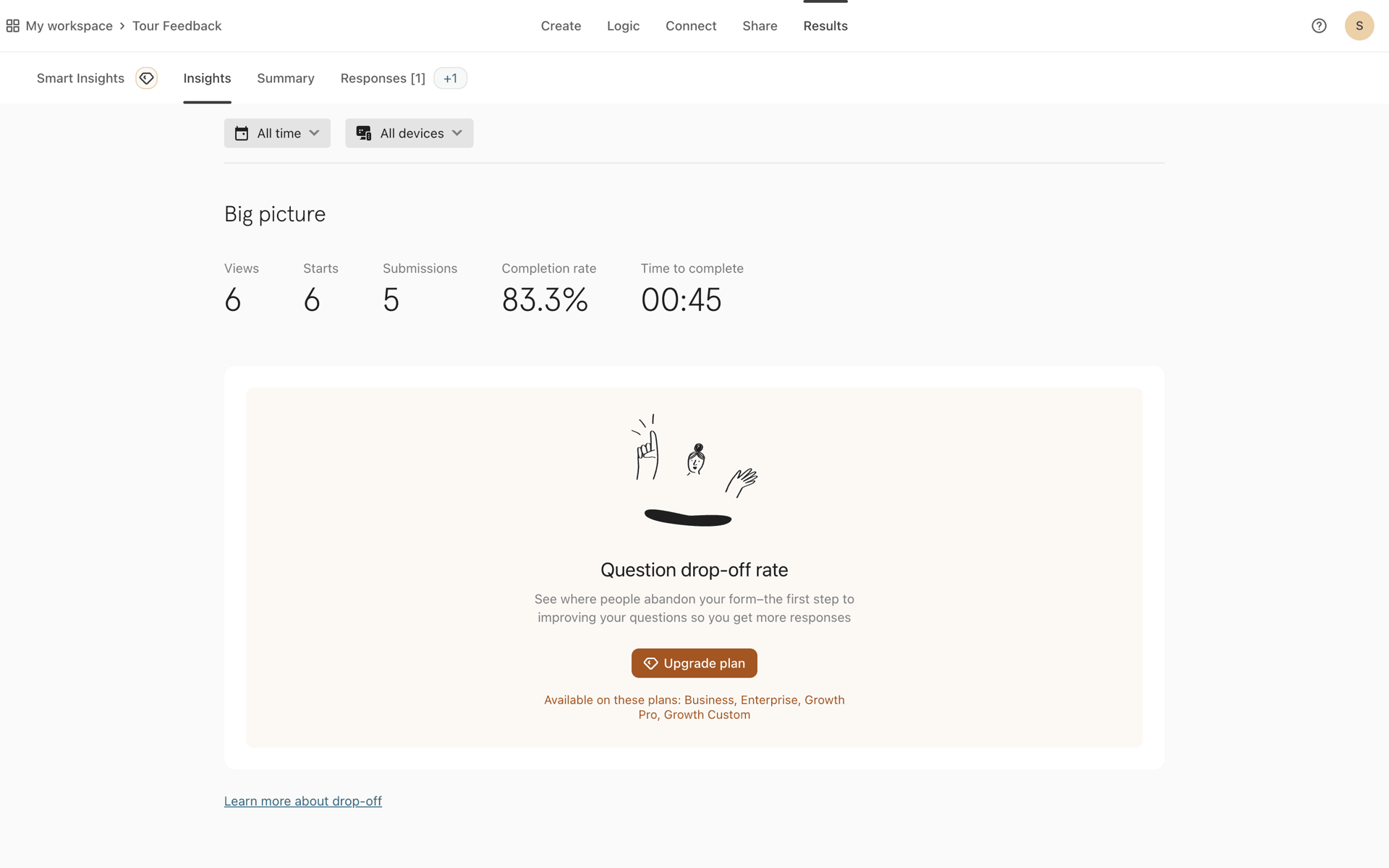 Typeform Web Productivity interface screenshot 20