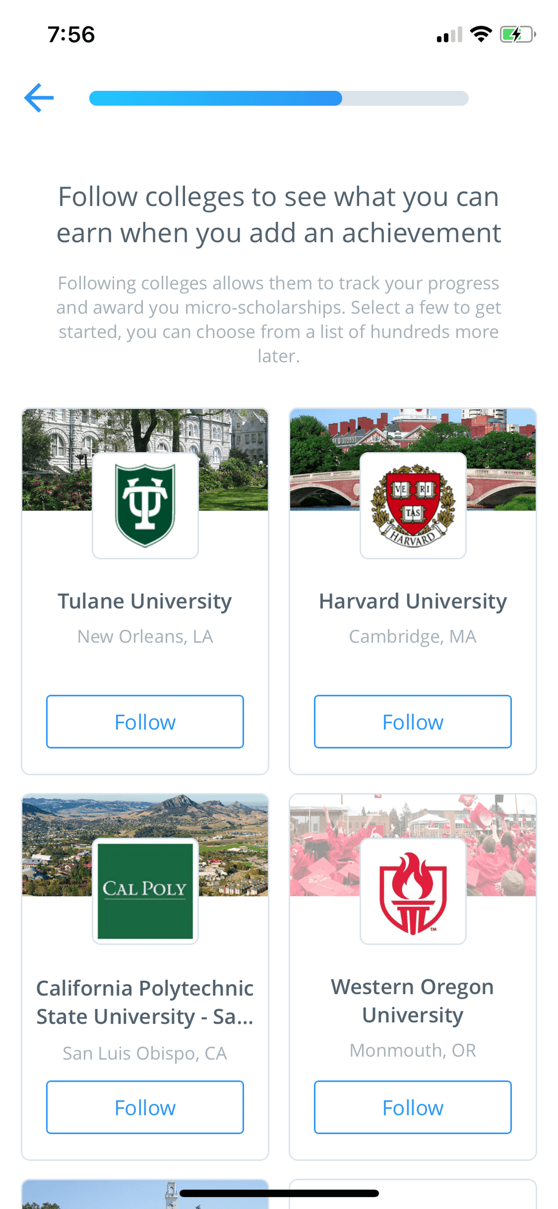RaiseMe iOS Education interface screenshot 18