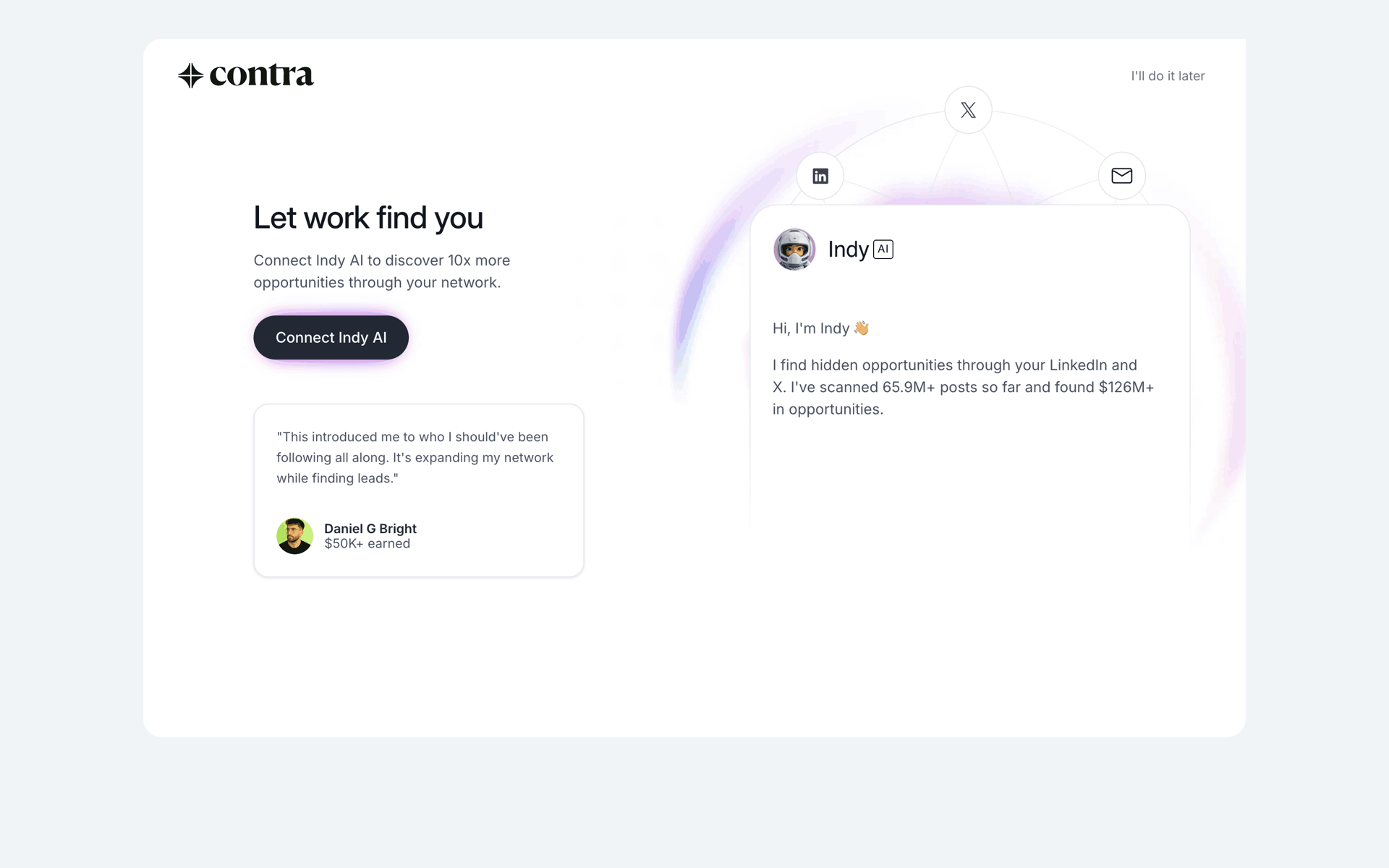 Onboarding (freelancer) on Contra (web) screen 7