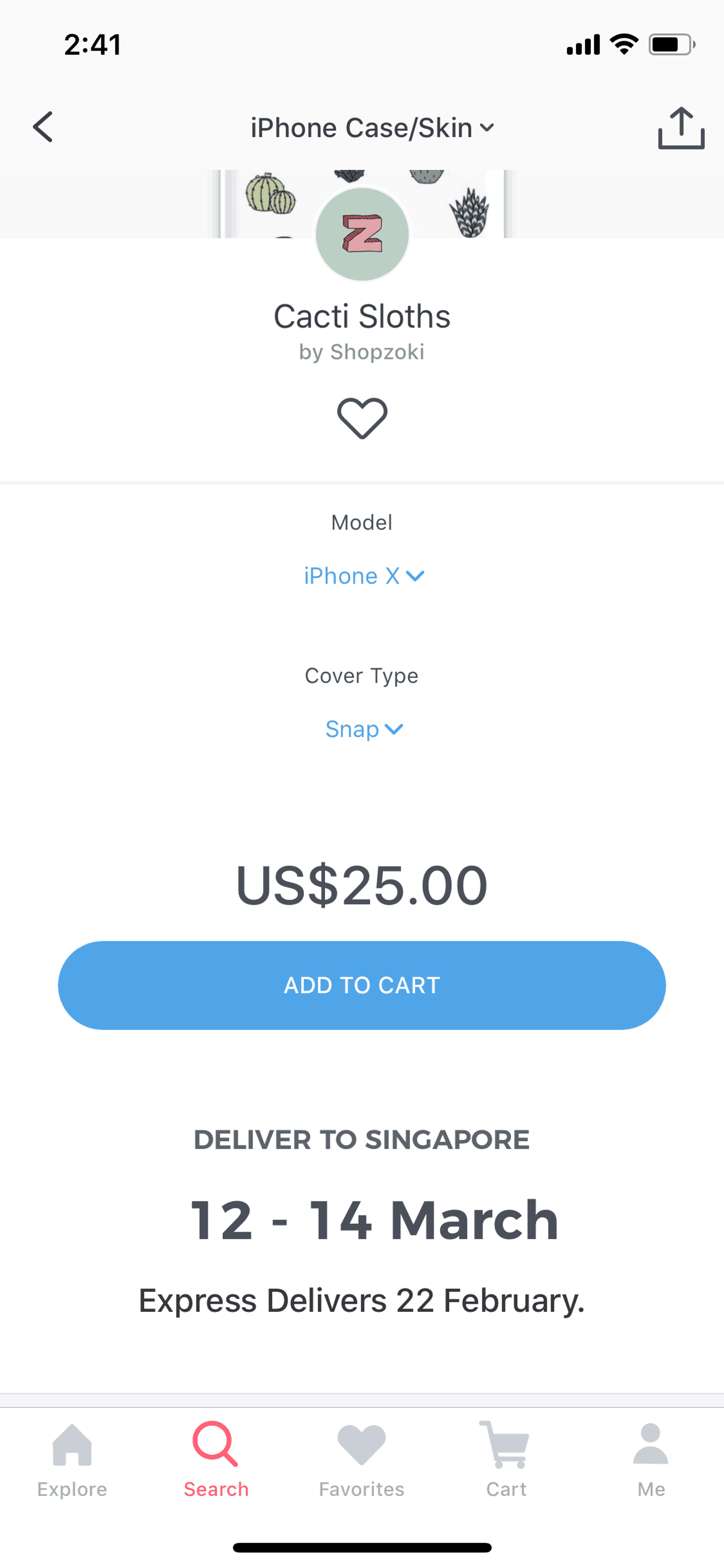Redbubble iOS Shopping interface screenshot 16