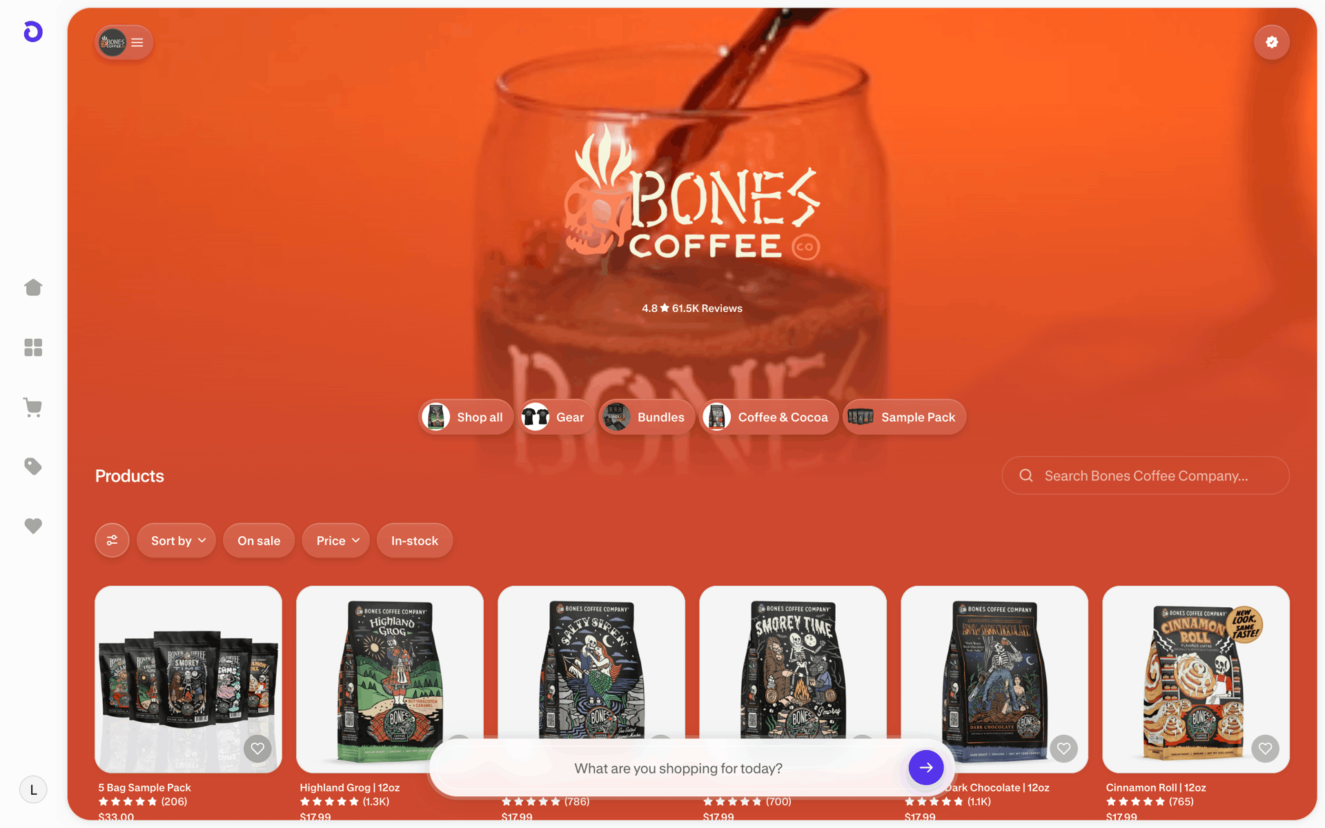 Shop Web AI interface screenshot 24