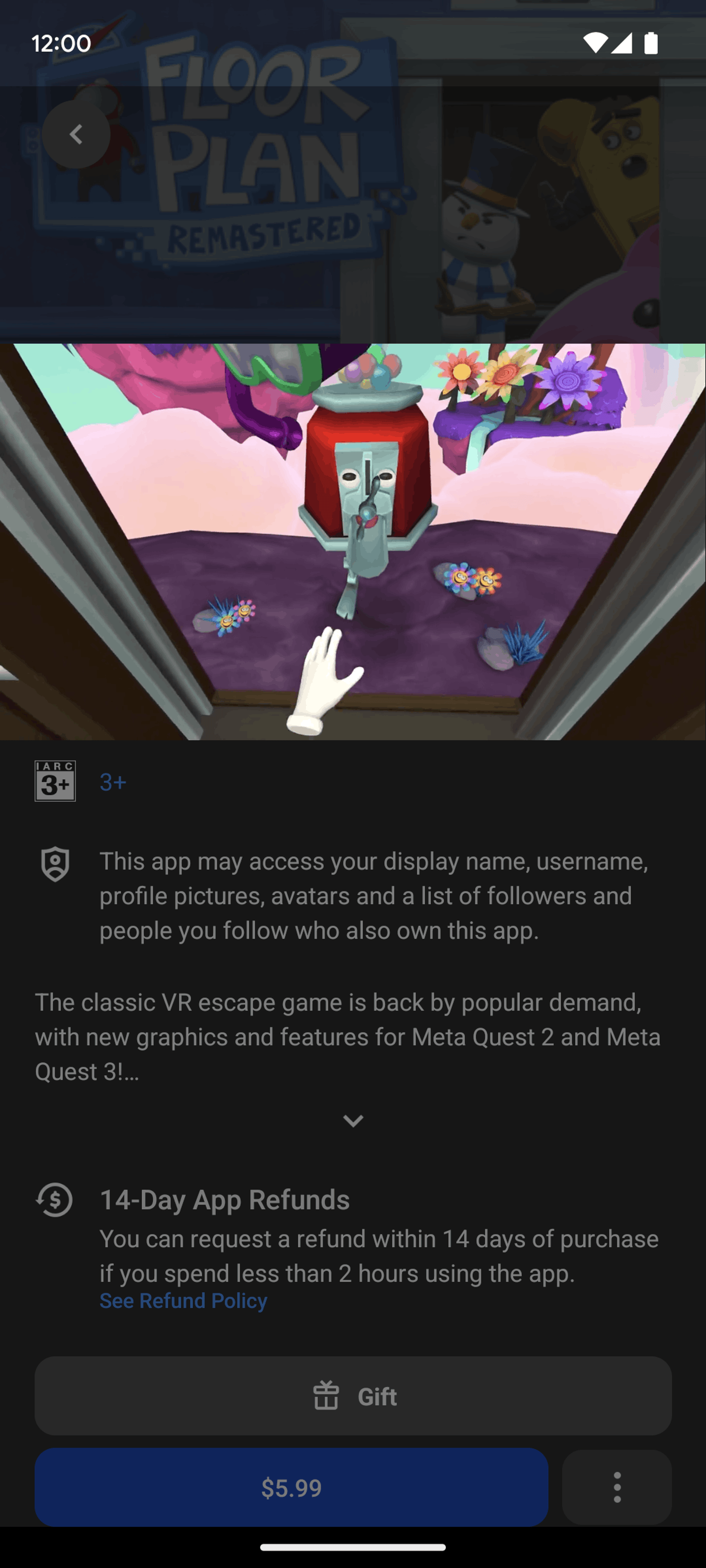 Meta Quest Android Entertainment interface screenshot 6
