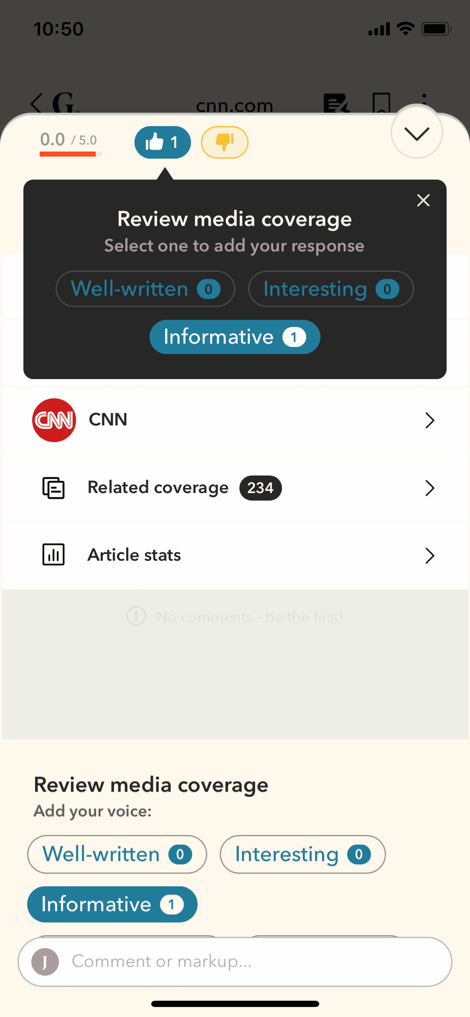 Gawq iOS News interface screenshot 21